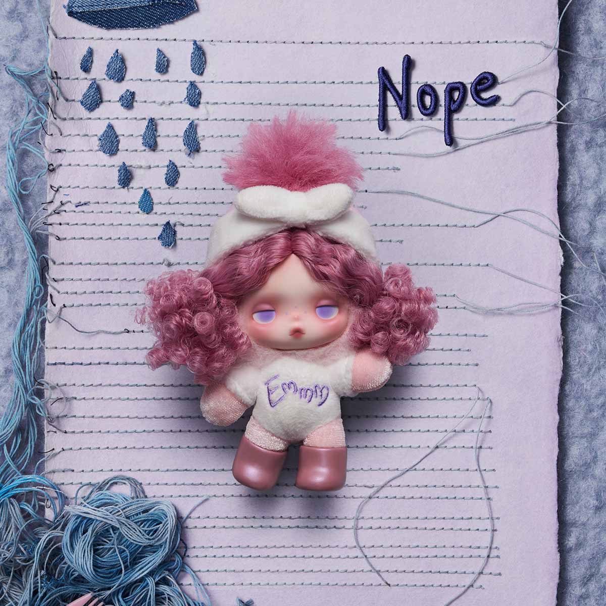 θ SKULLPANDA Off Mode Series Plush Doll Pendant θ SKULLPANDA Off Mode Series Plush Doll Pendant