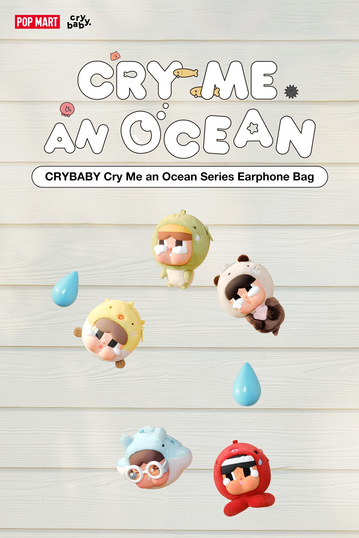 CRYBABY Cry Me an Ocean Series Earphone Bag – details