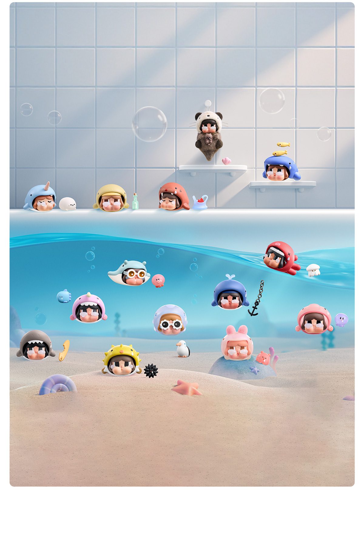 CRYBABY Cry Me an Ocean Series Figures β details