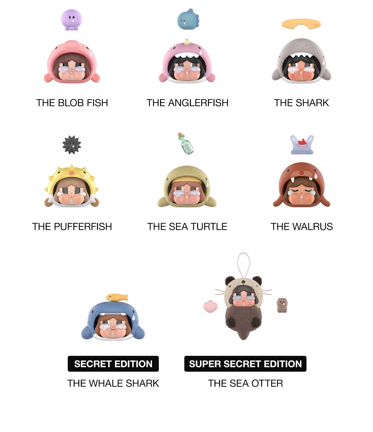 CRYBABY Cry Me an Ocean Series Figures β details