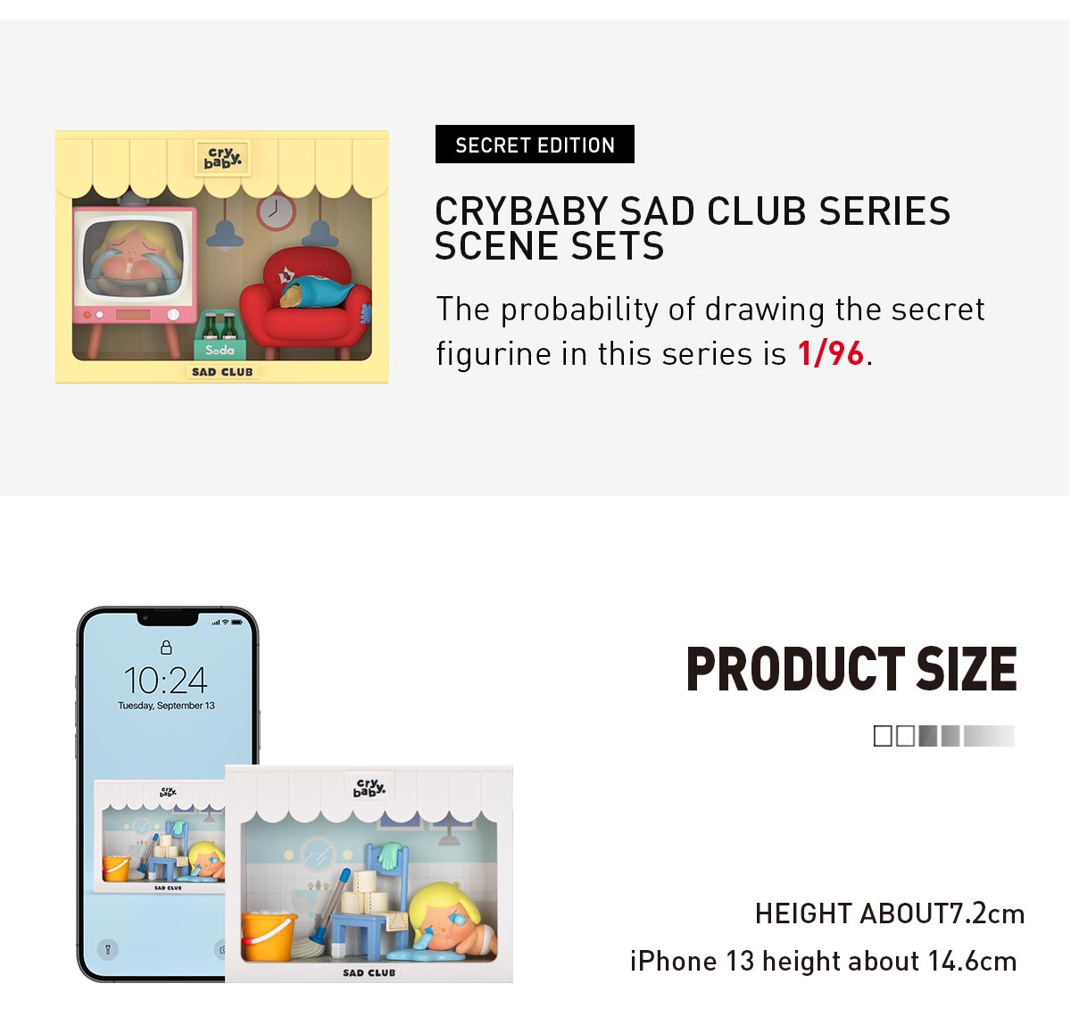 CRYBABY Sad Club Series Scene Sets – details