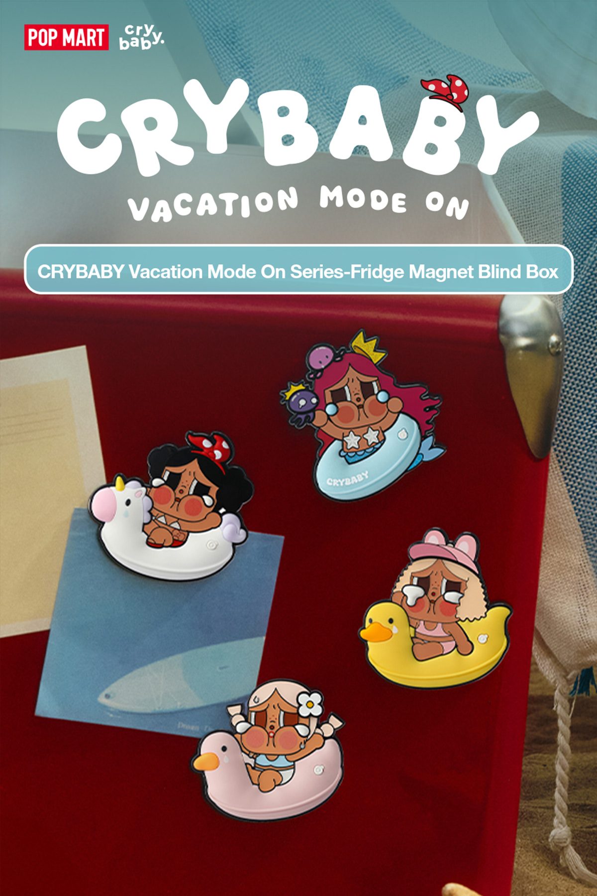CRYBABY Vacation Mode On Series-Fridge Magnet Blind Box β details