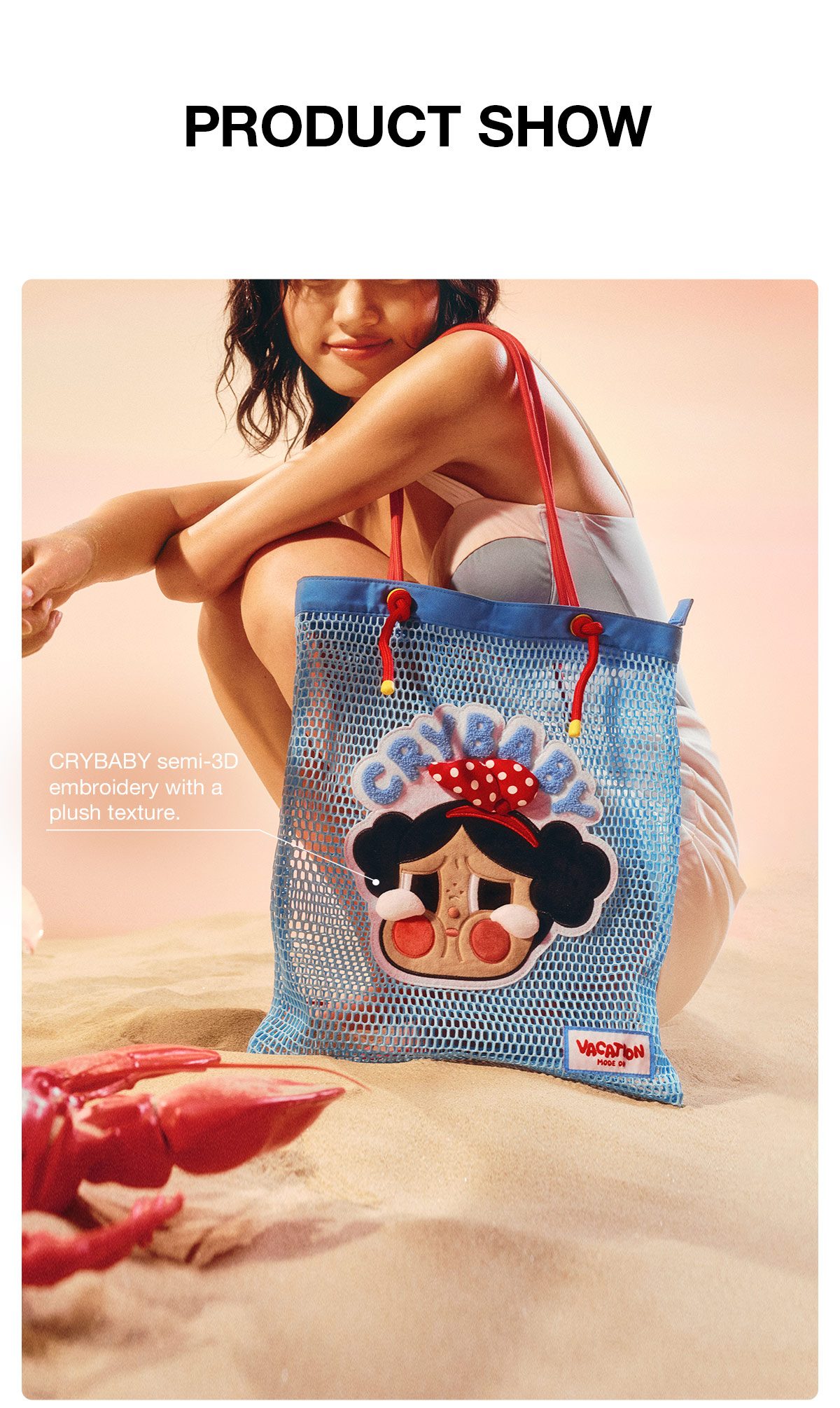 CRYBABY Vacation Mode On Series-Shoulder Bag – details