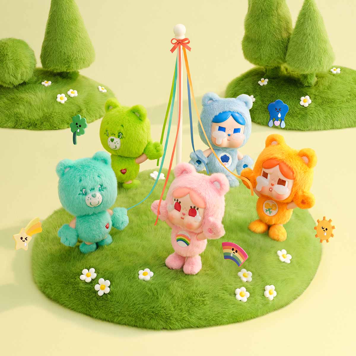 CRYBABY × Care Bears Series - Vinyl Plush Pendant Blind Box CRYBABY × Care Bears Series - Vinyl Plush Pendant Blind Box
