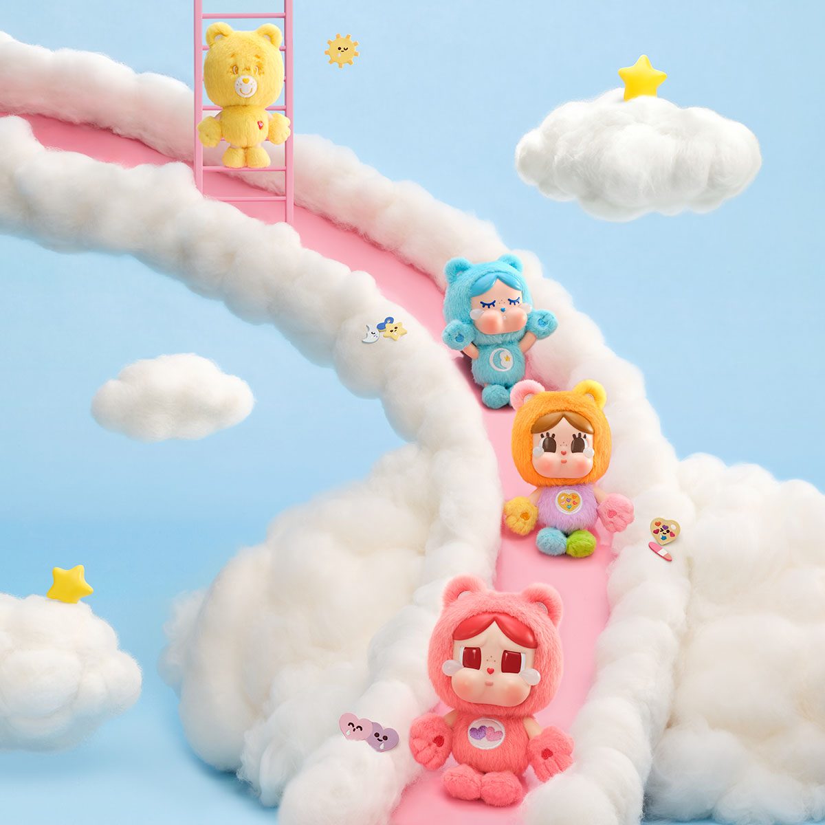 CRYBABY × Care Bears Series - Vinyl Plush Pendant Blind Box CRYBABY × Care Bears Series - Vinyl Plush Pendant Blind Box