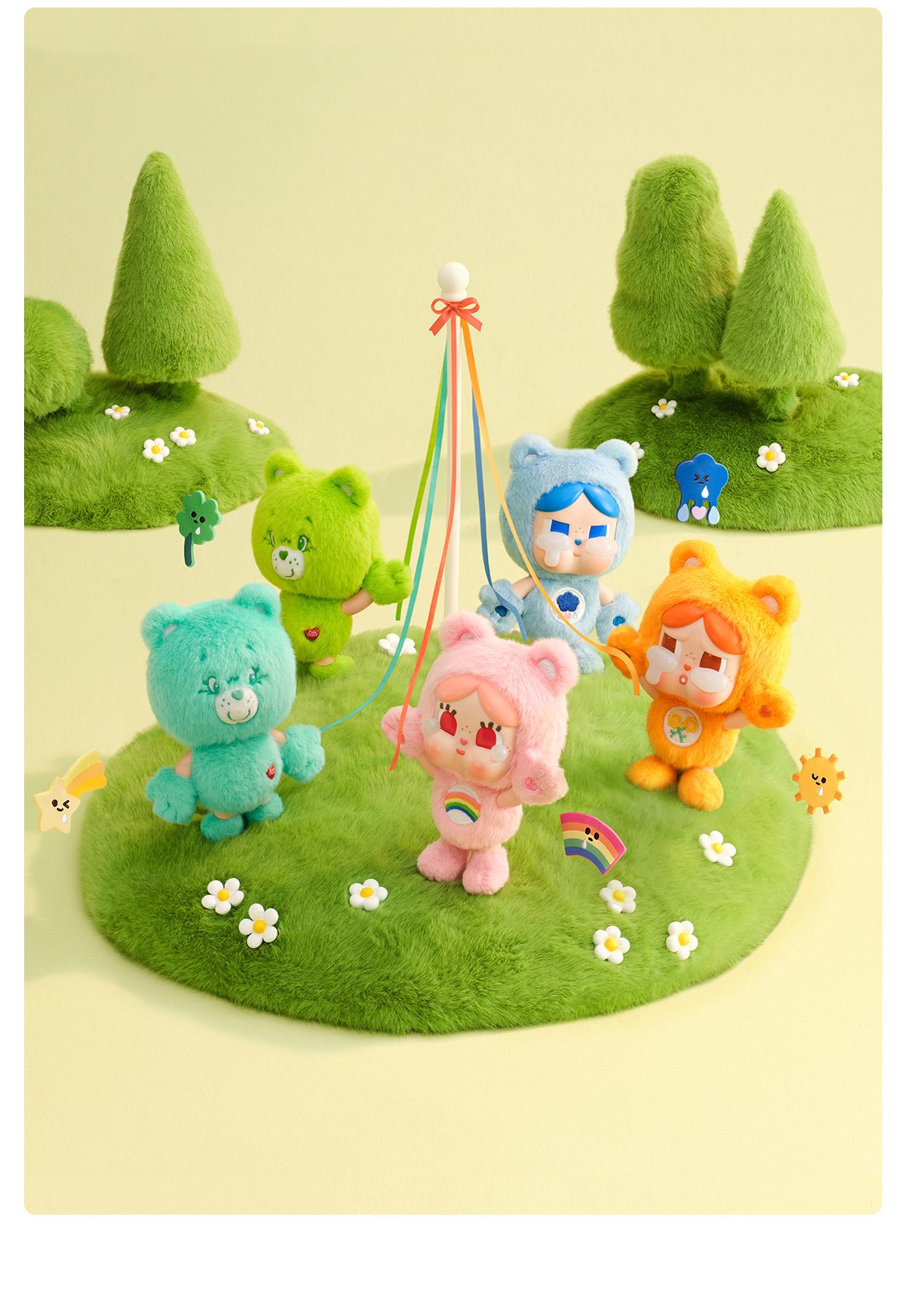CRYBABY × Care Bears Series - Vinyl Plush Pendant Blind Box – details
