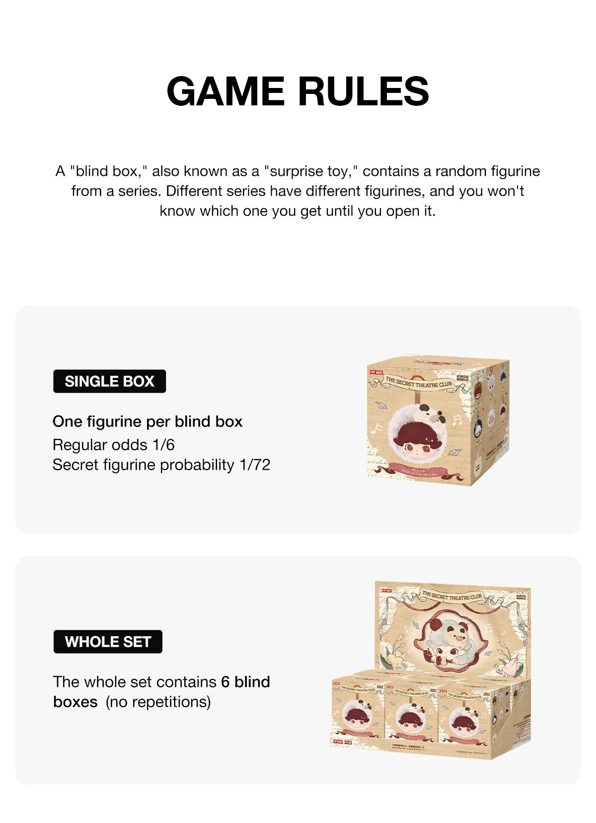 DIMOO The Secret Theatre Club Series - Earphone Case Blind Box – details