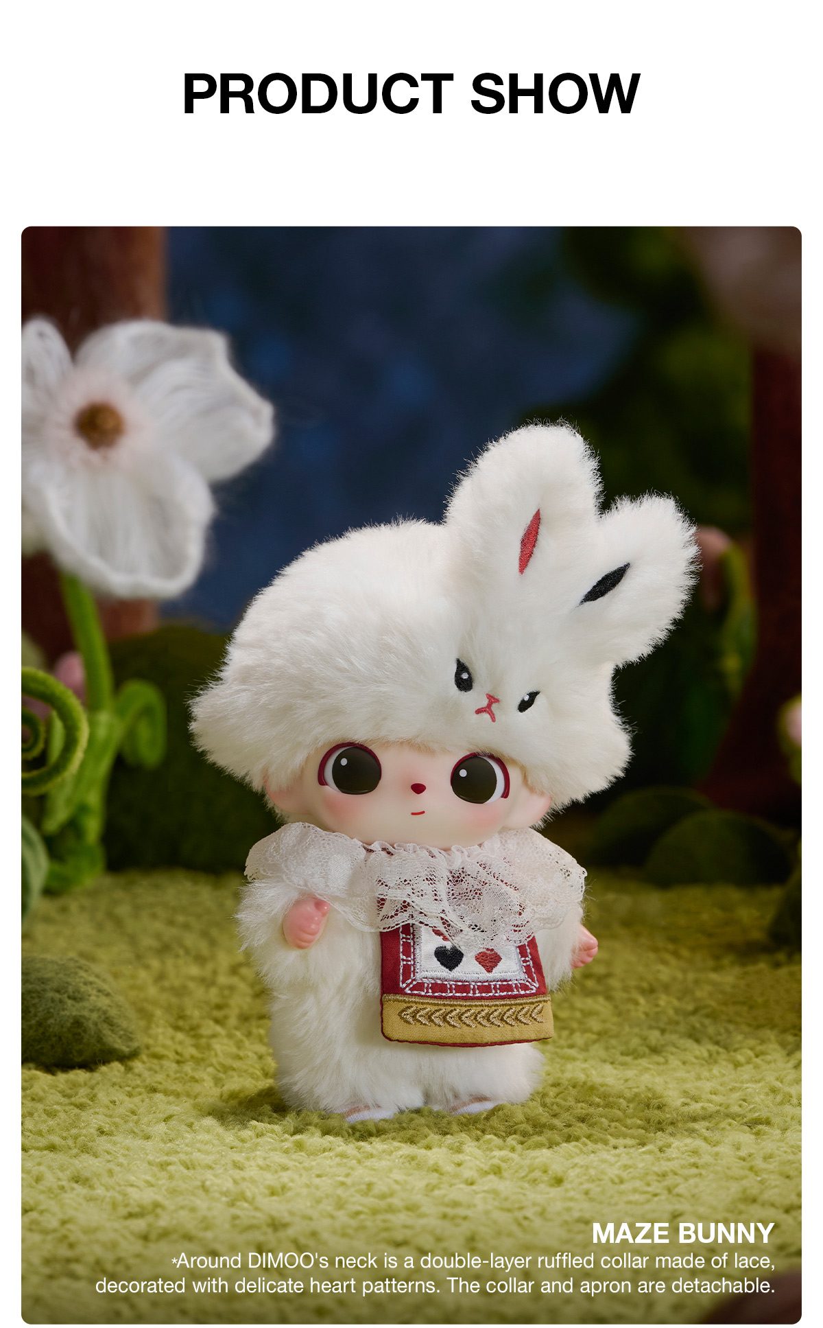 DIMOO The Secret Theatre Club Series-Vinyl Plush Pendant Blind Box – details