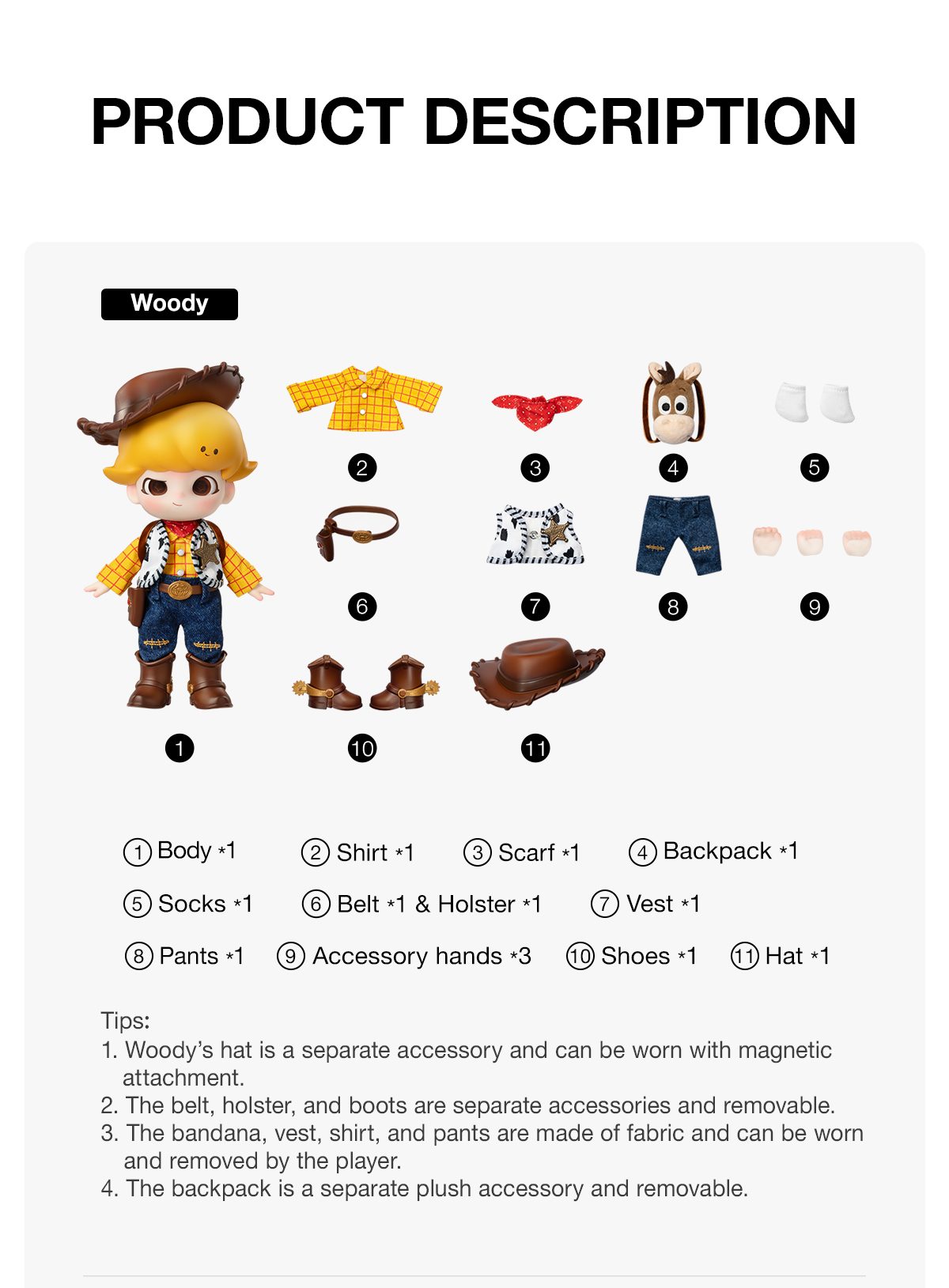 DIMOO Toy Story Series 1/8 Action Figure – details