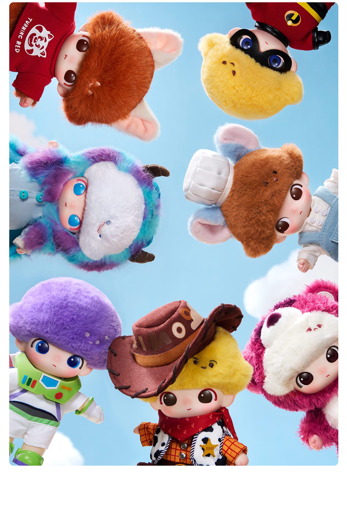 DIMOO WORLD Γ PIXAR Series- Vinyl Plush Pendant Blind Box β details