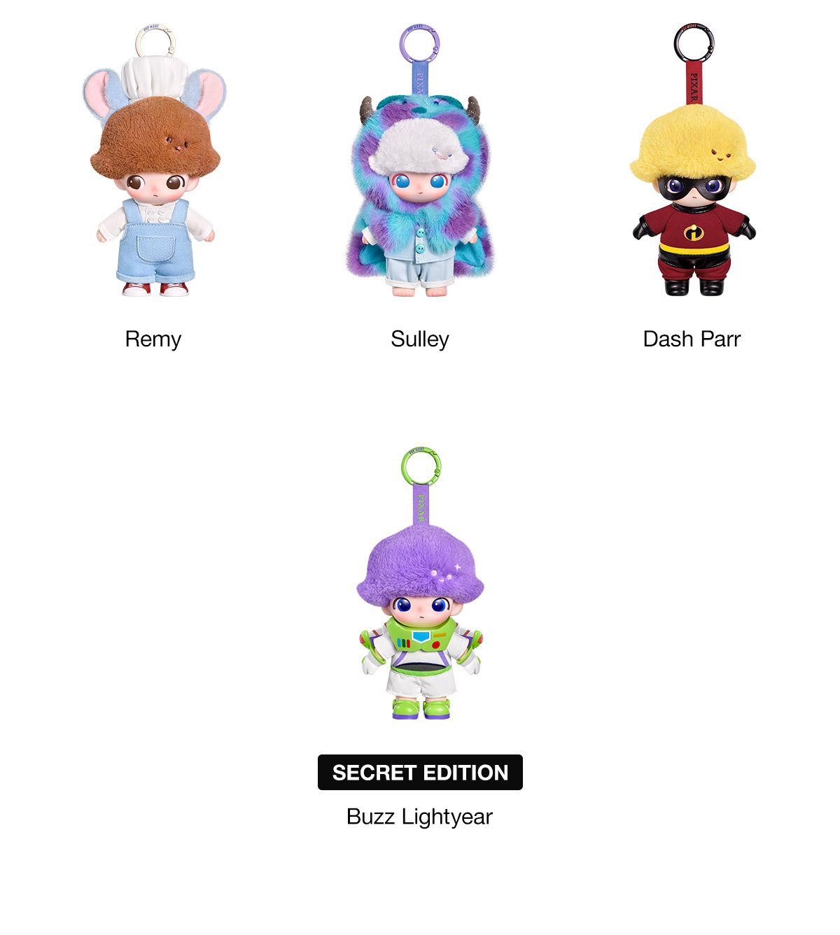 DIMOO WORLD Γ PIXAR Series- Vinyl Plush Pendant Blind Box β details