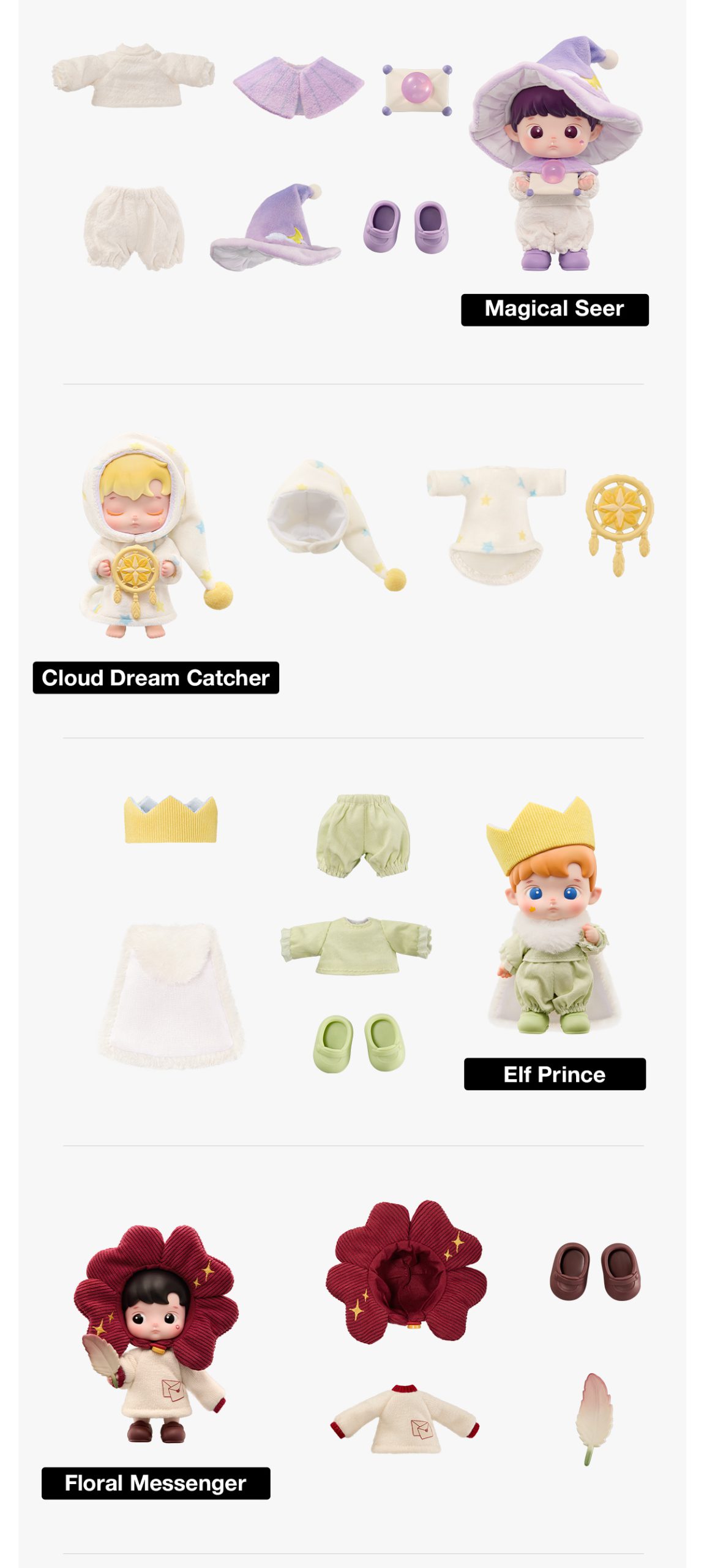 HACIPUPU Enchanted Realm Tales Series MINI Action Figure β details