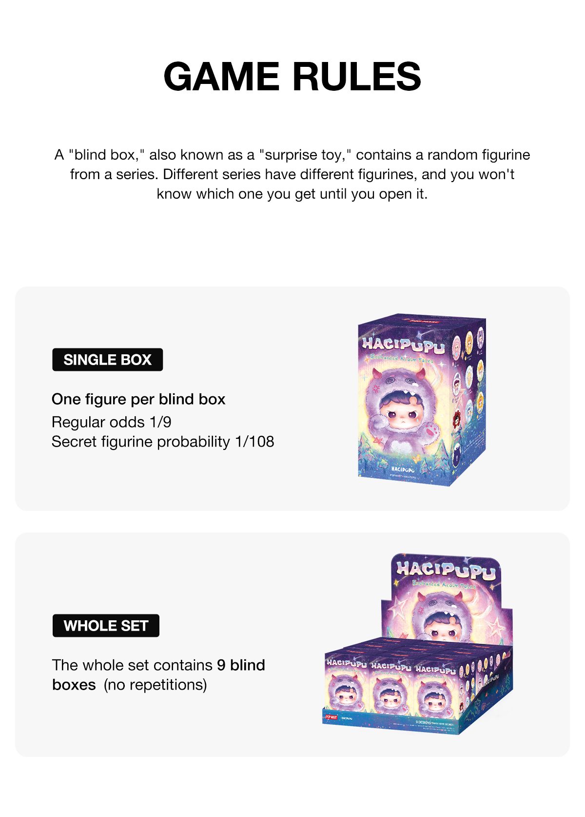 HACIPUPU Enchanted Realm Tales Series MINI Action Figure β details