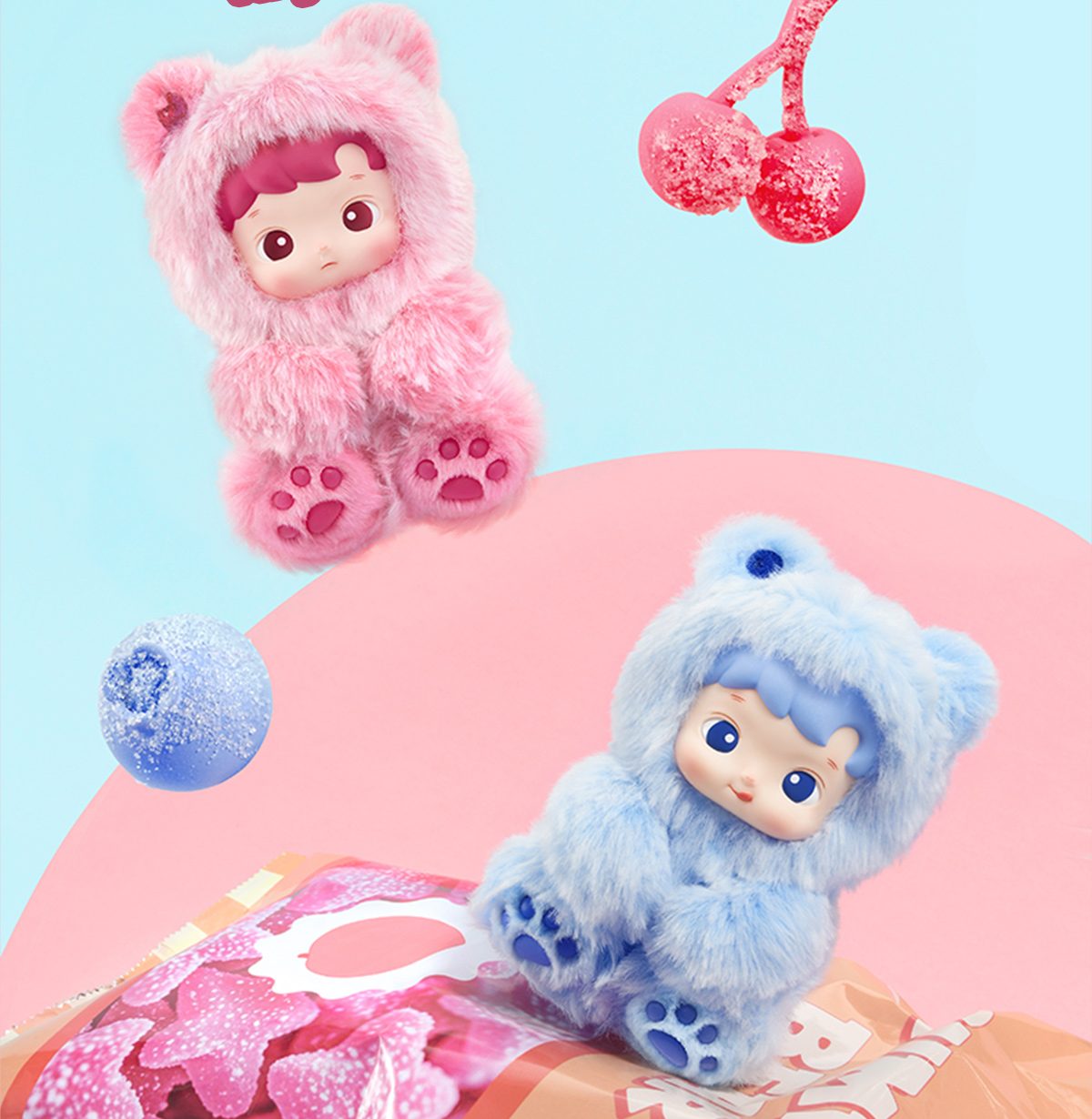 HACIPUPU Gummy Bear Series-Vinyl Plush Pendant Blind Box – details