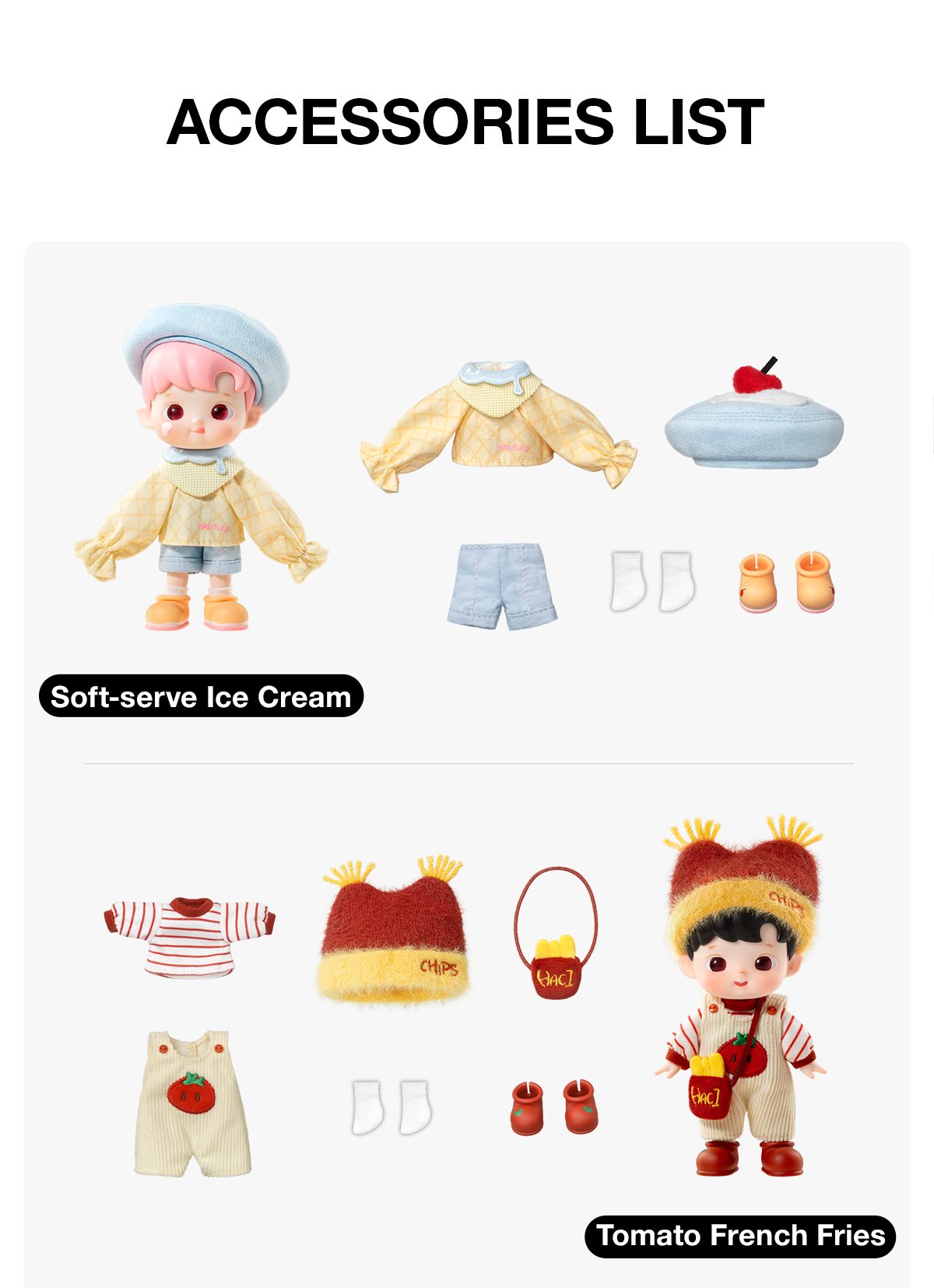 HACIPUPU Little Foodie Series 1/12 Action Figure β details