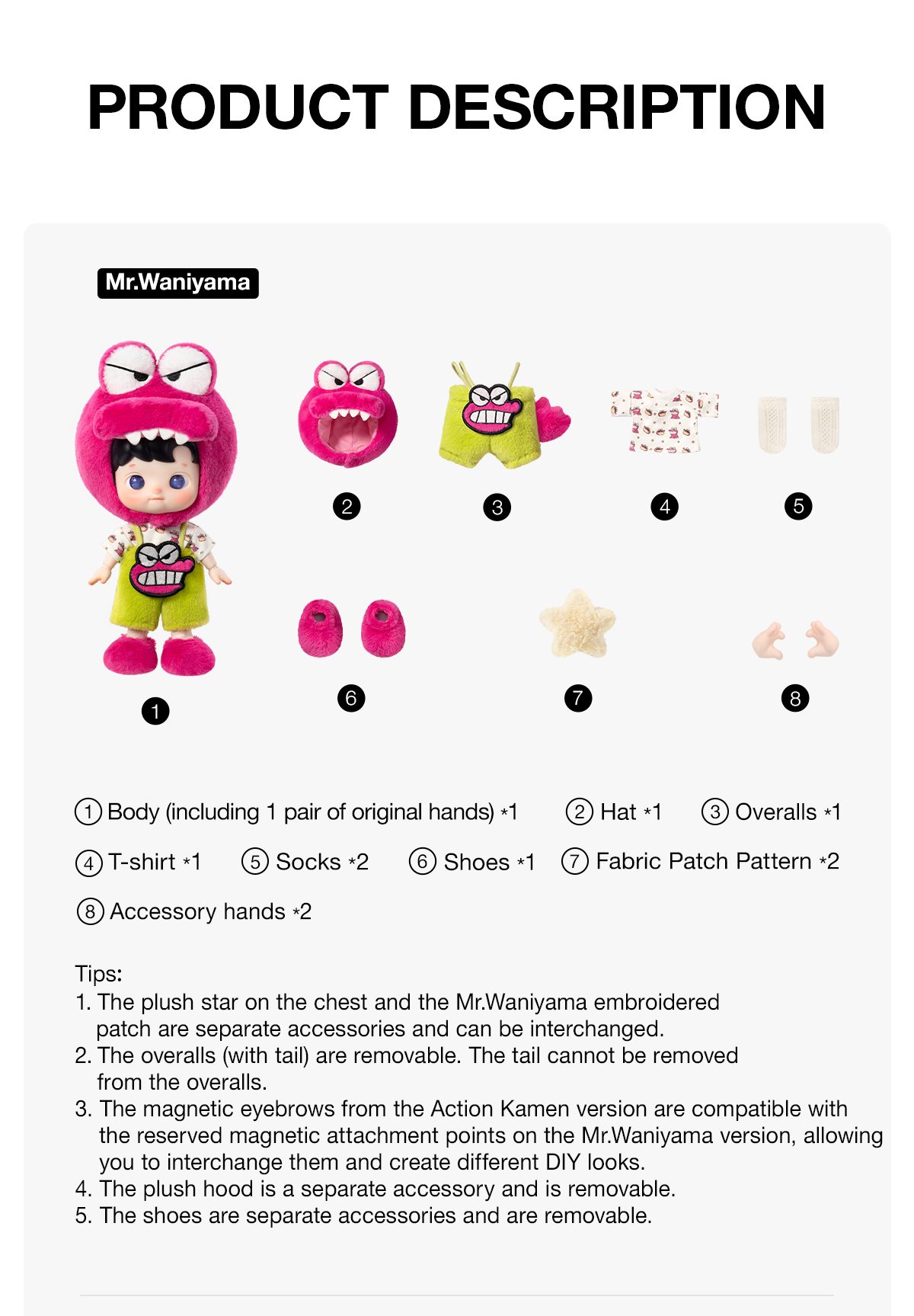 HACIPUPU × Crayon Shin-chan Series 1/8 Action Figure – details
