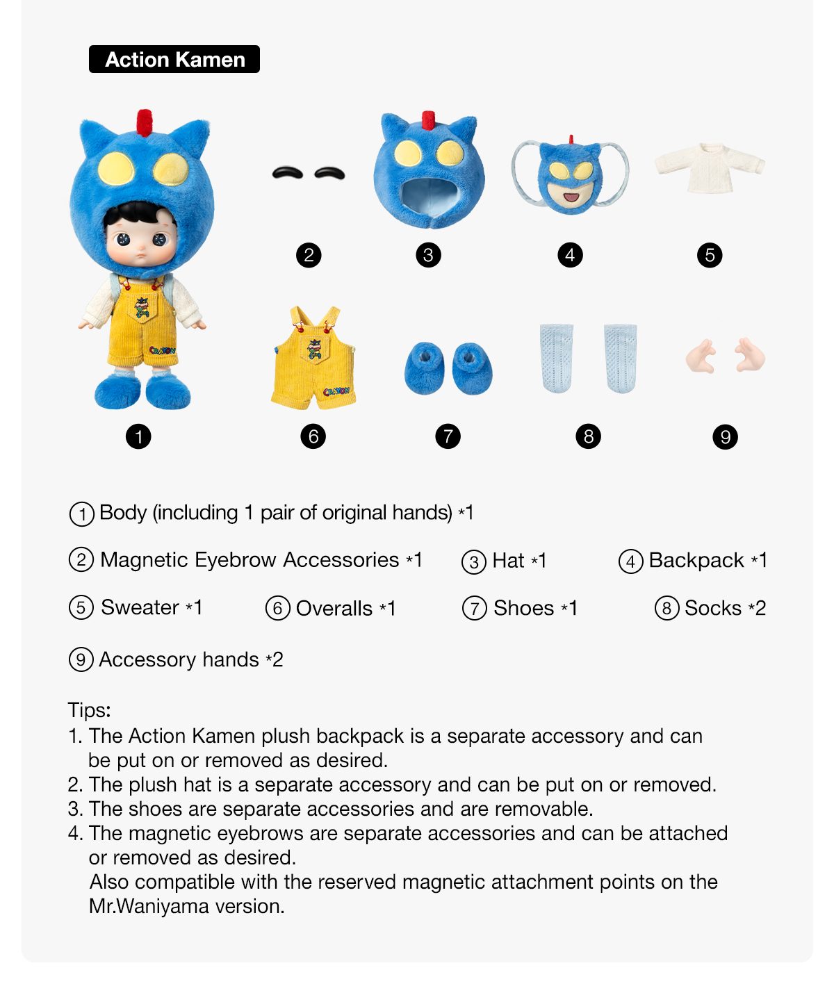 HACIPUPU × Crayon Shin-chan Series 1/8 Action Figure – details