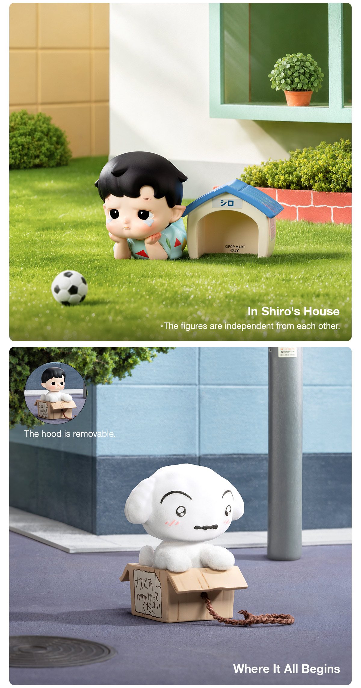 HACIPUPU × CRAYON SHINCHAN One Day in Kasukabe Series Figures – details