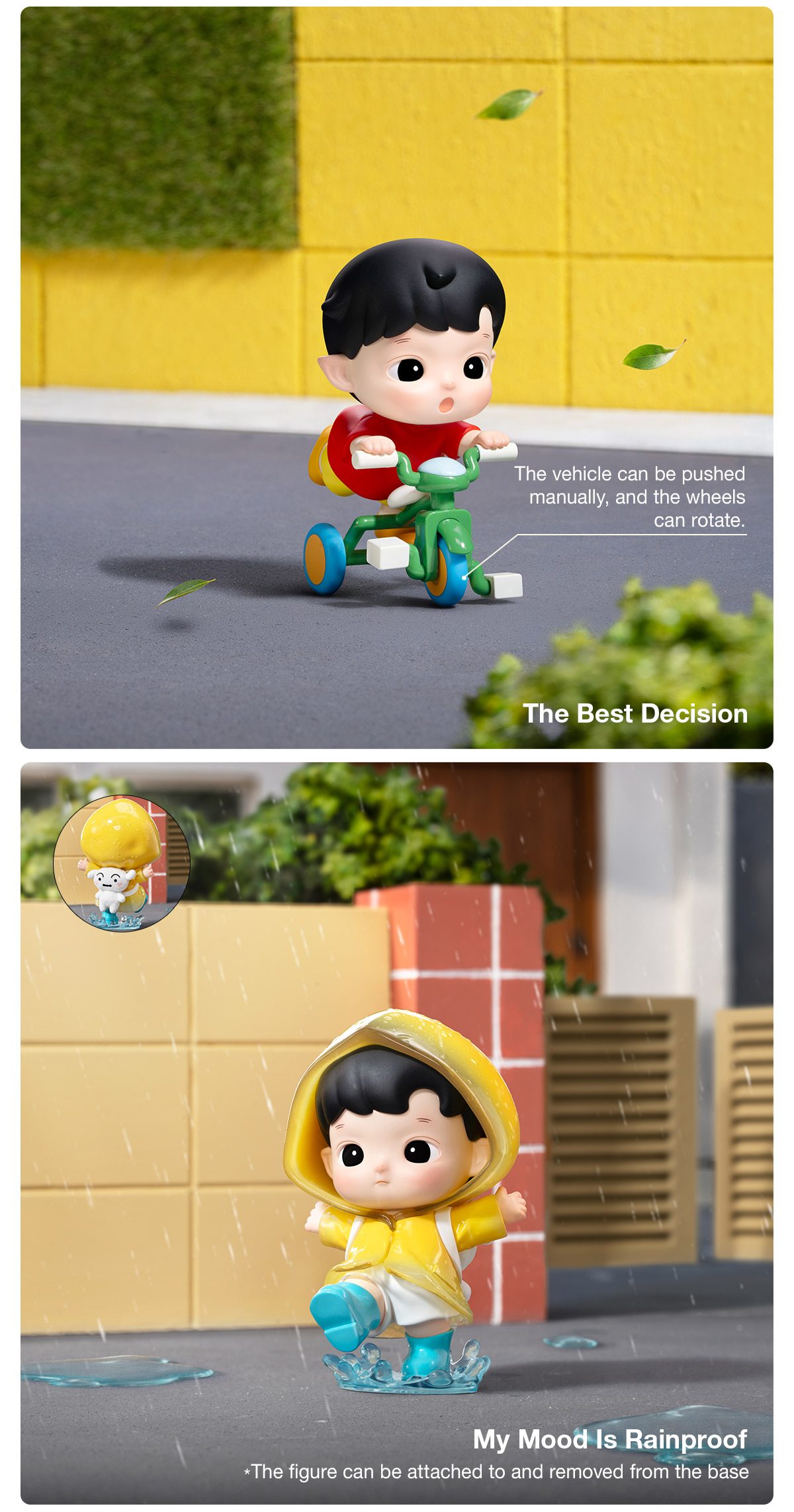 HACIPUPU × CRAYON SHINCHAN One Day in Kasukabe Series Figures – details