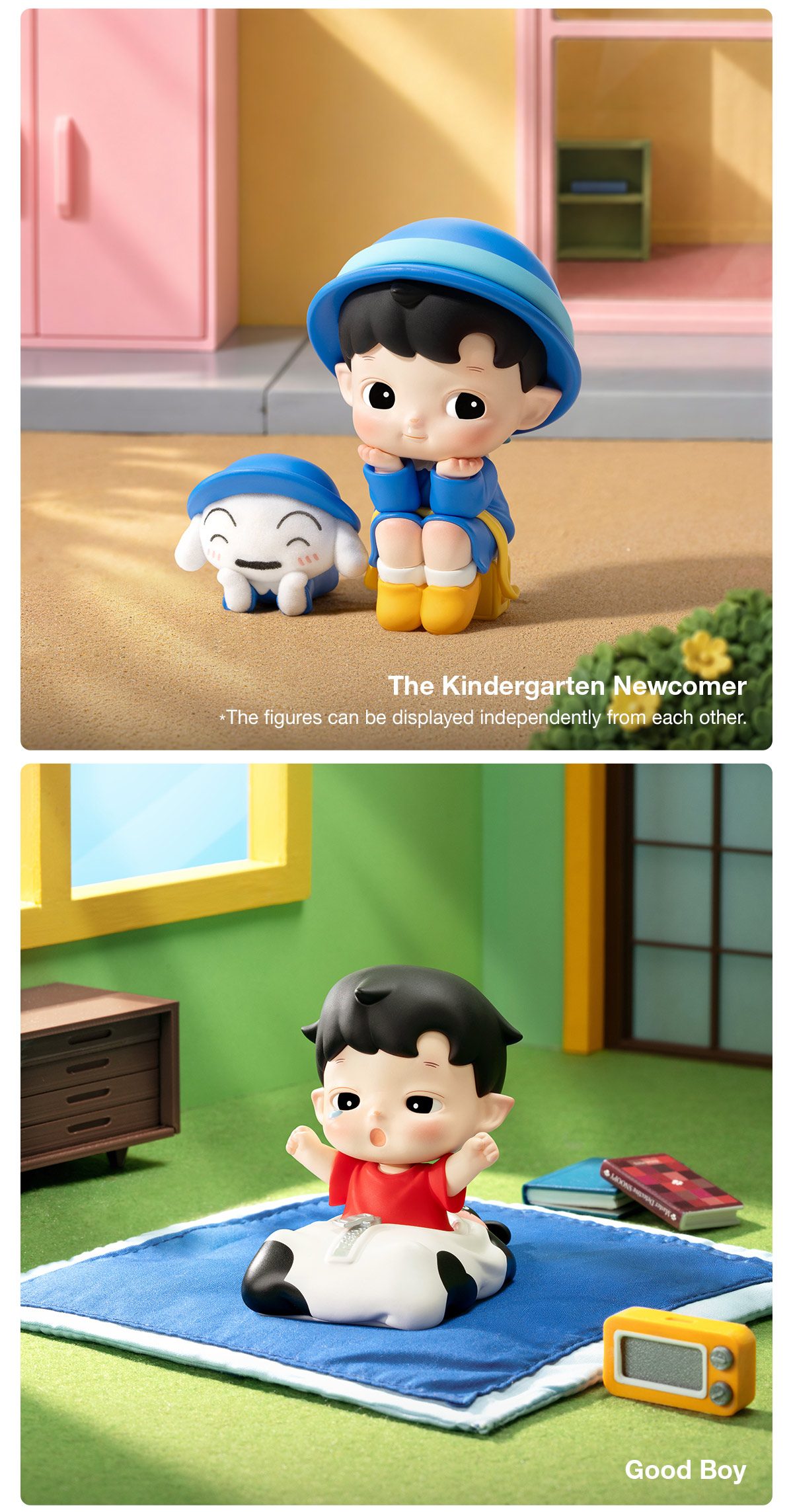 HACIPUPU × CRAYON SHINCHAN One Day in Kasukabe Series Figures – details