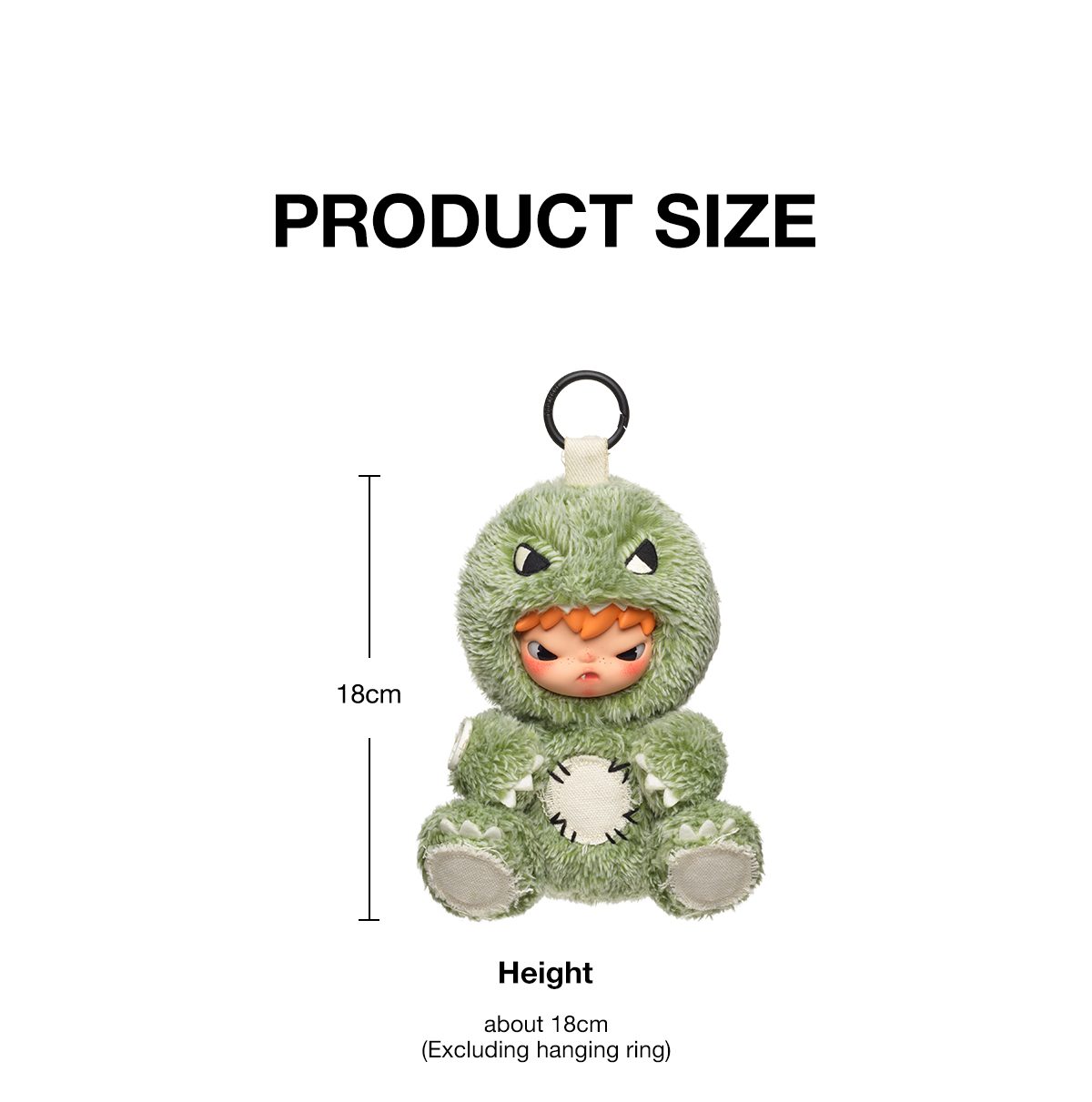 Hirono Dino Plush Doll Pendant β details
