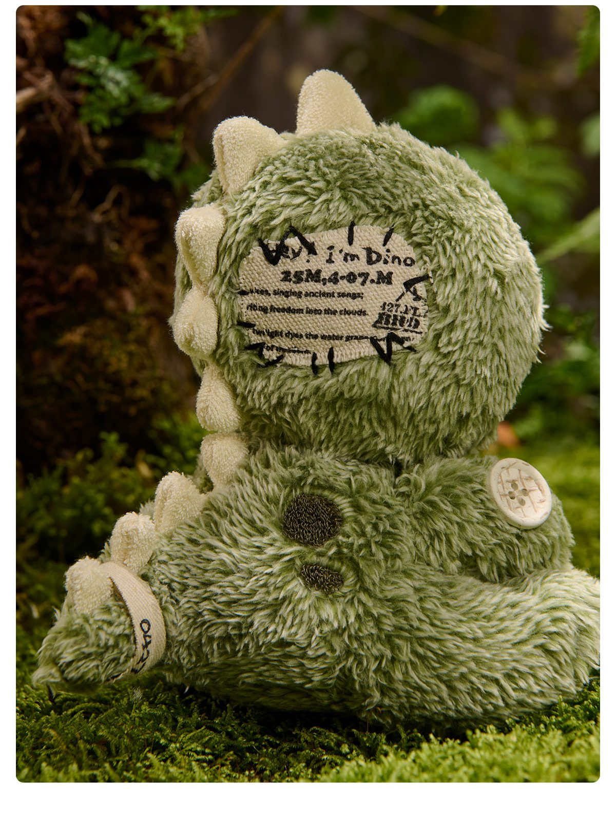 Hirono Dino Plush Doll Pendant β details