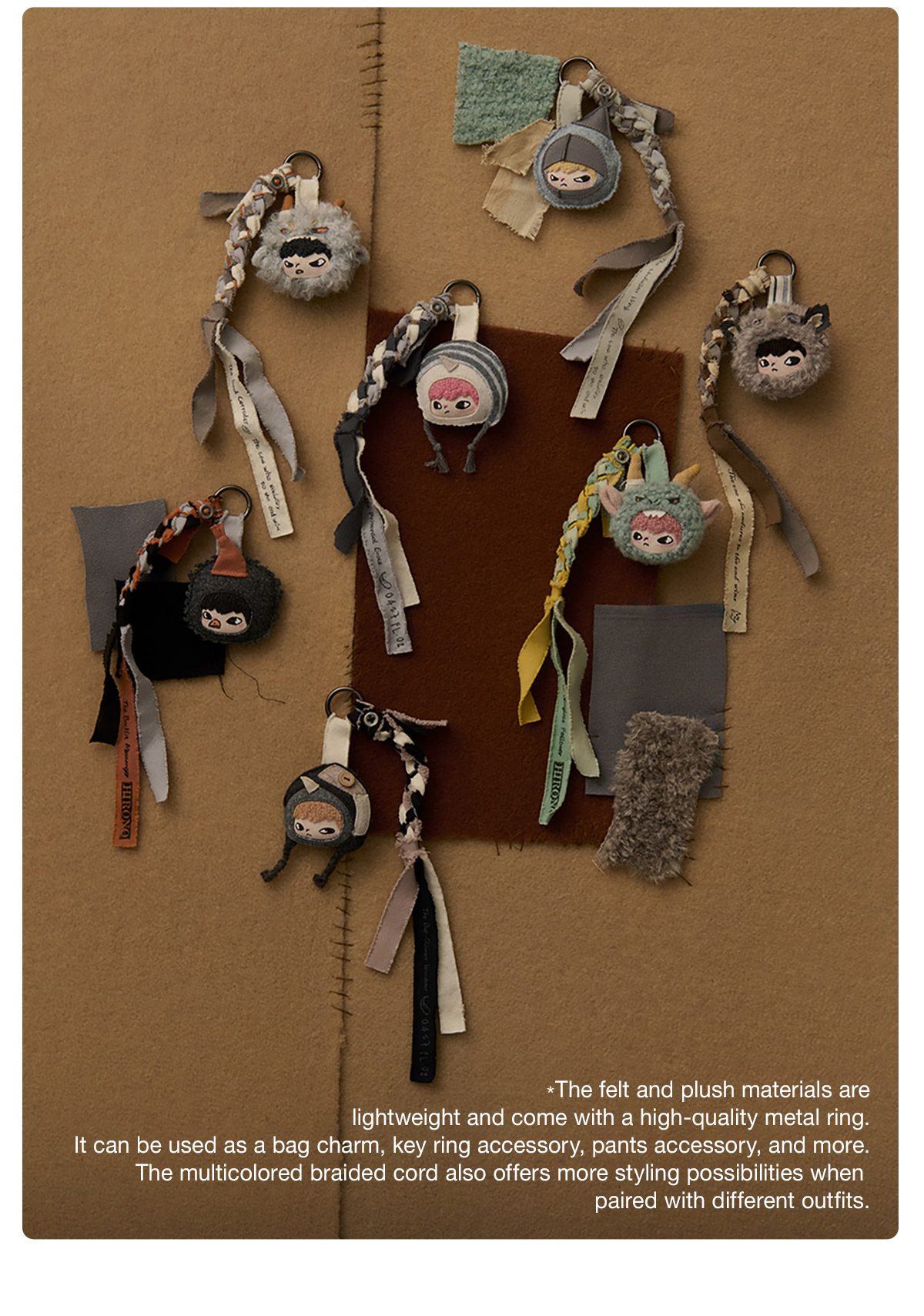 Hirono Mist-Walker Series - Felt Ornament – details
