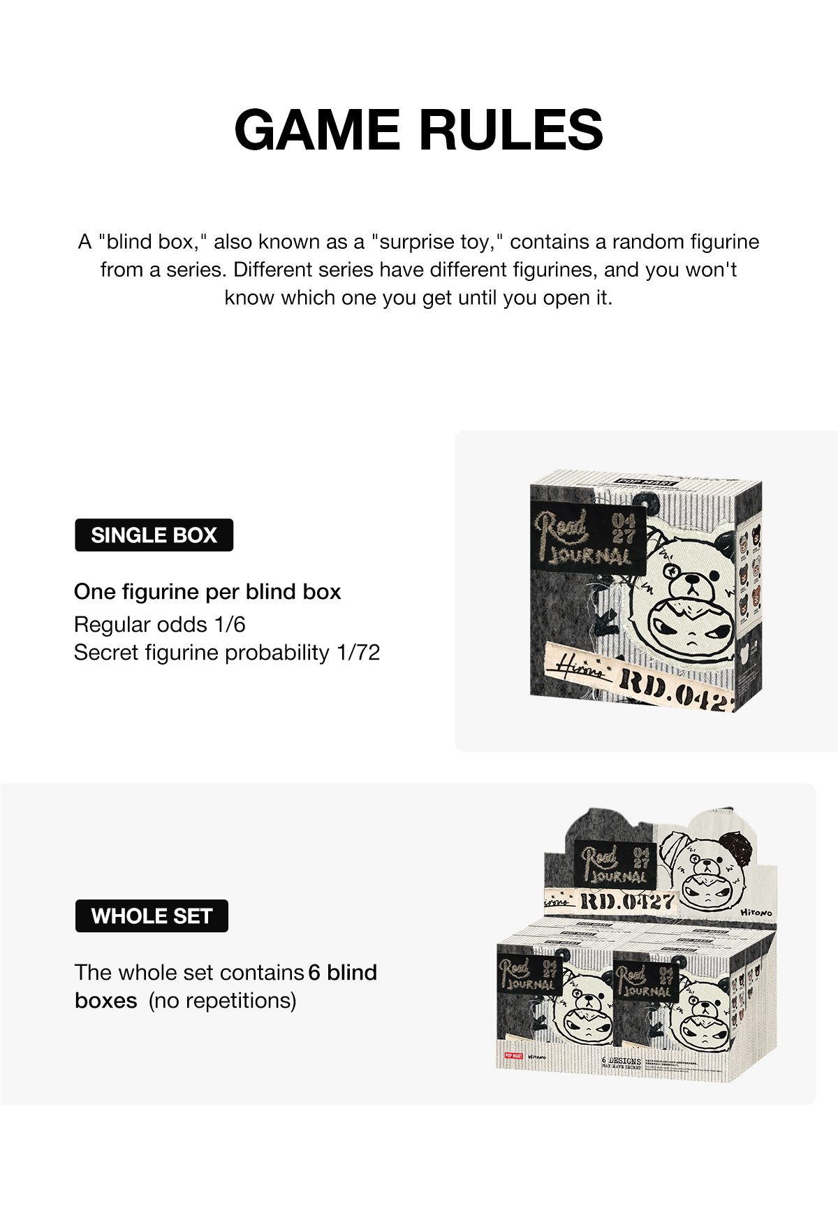 Hirono Road Journal Series-Fridge Magnet Blind Box β details