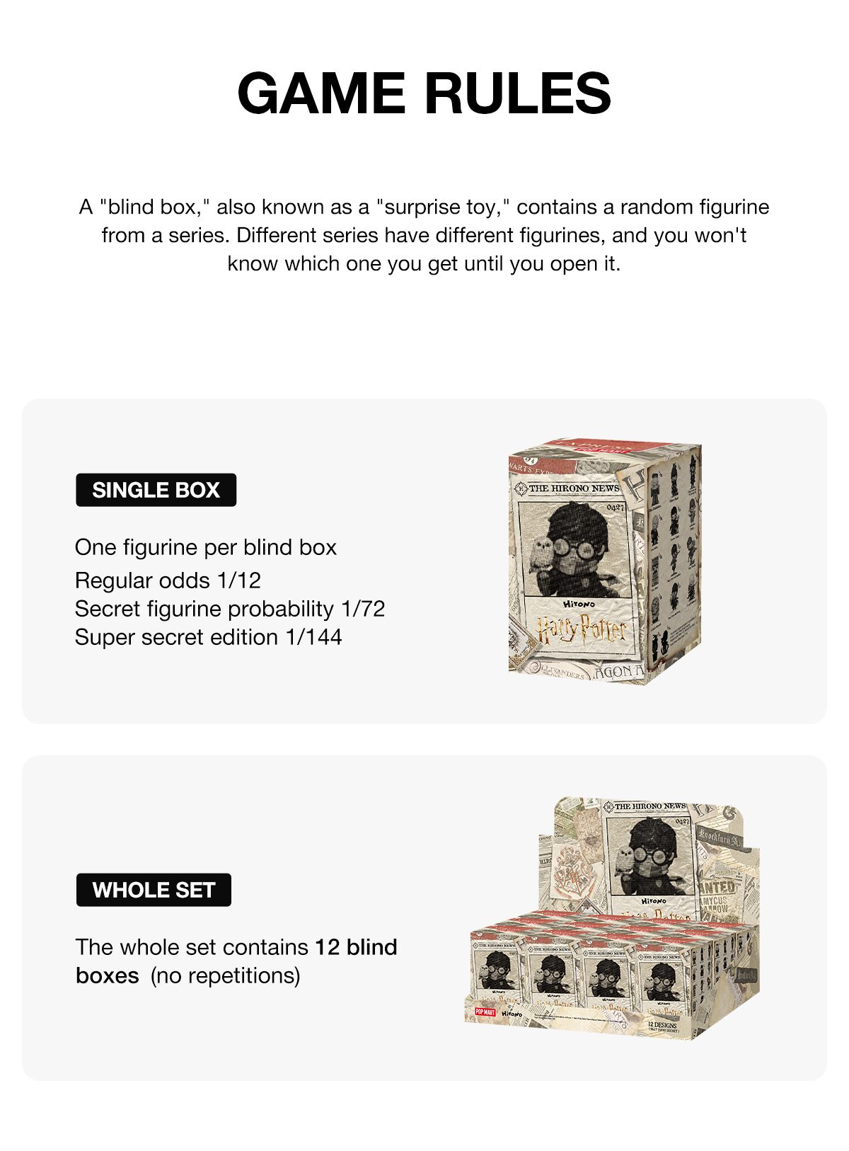 Hirono Γ Harry Potter Series Figures β details