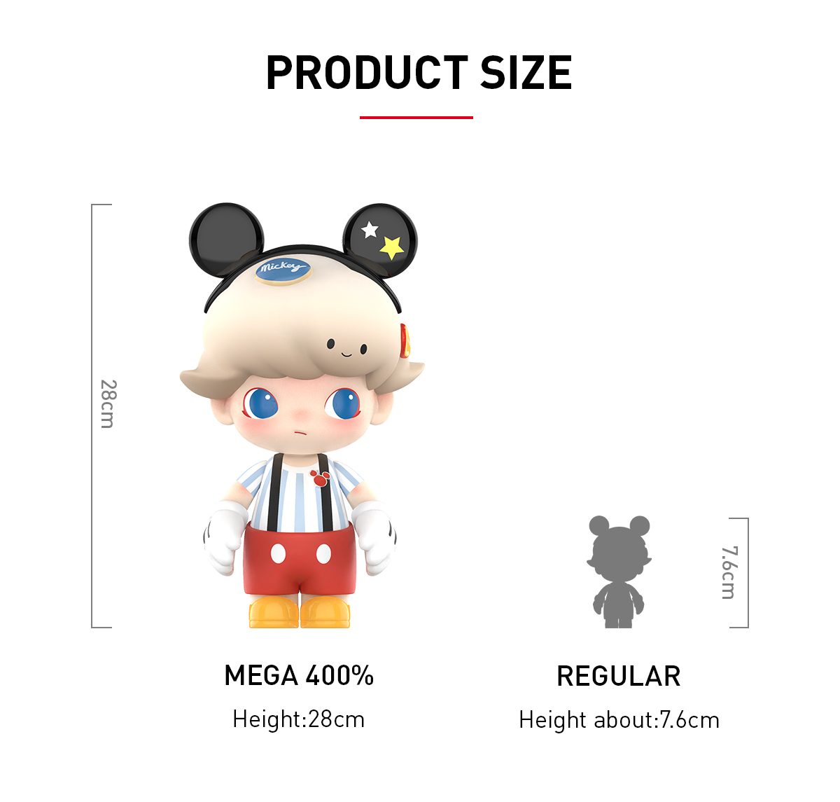 MEGA JUST DIMOO 400% Mickey Mouse – details