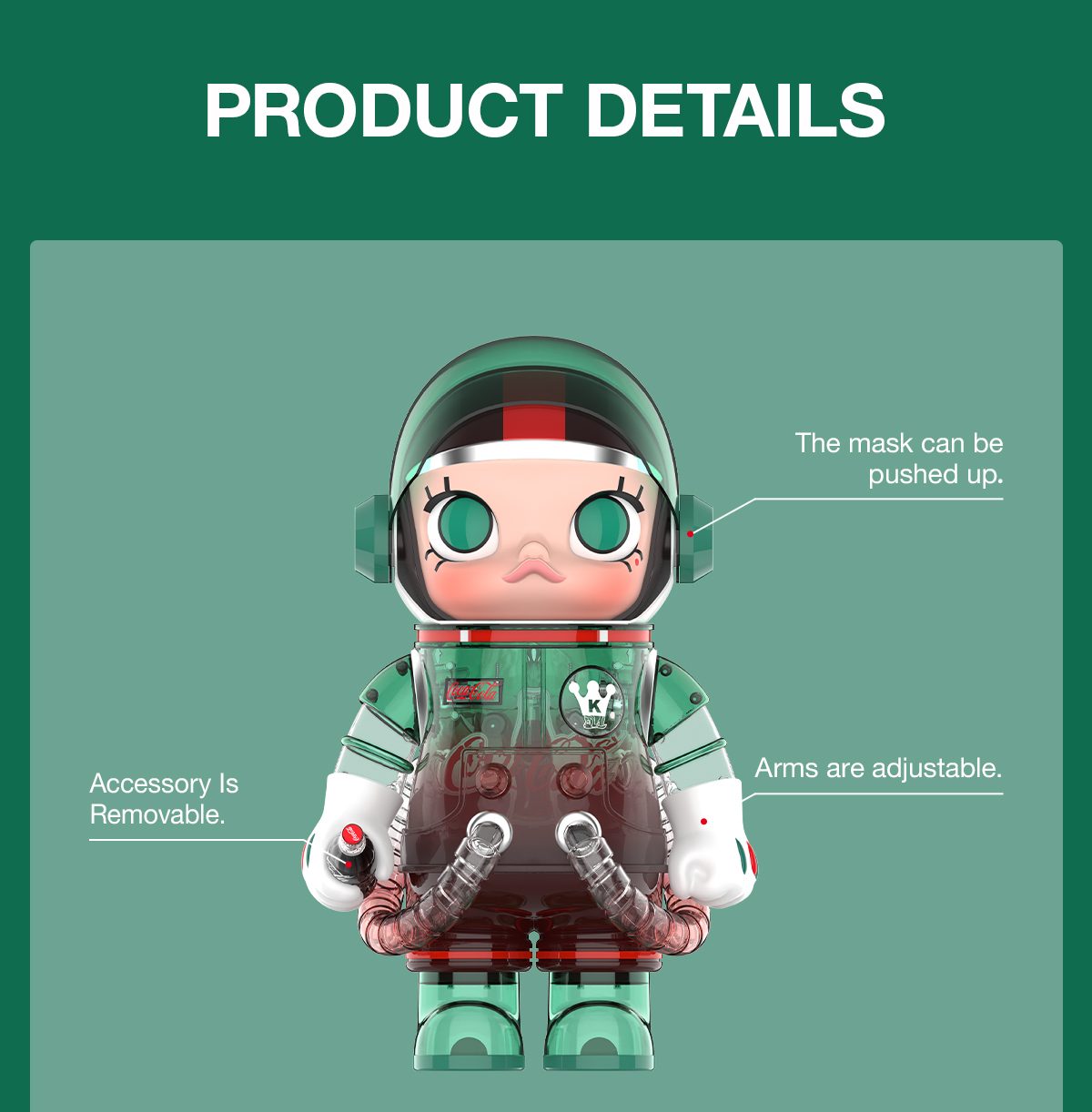 MEGA SPACE MOLLY 1000% Iconic Coca-Cola – details