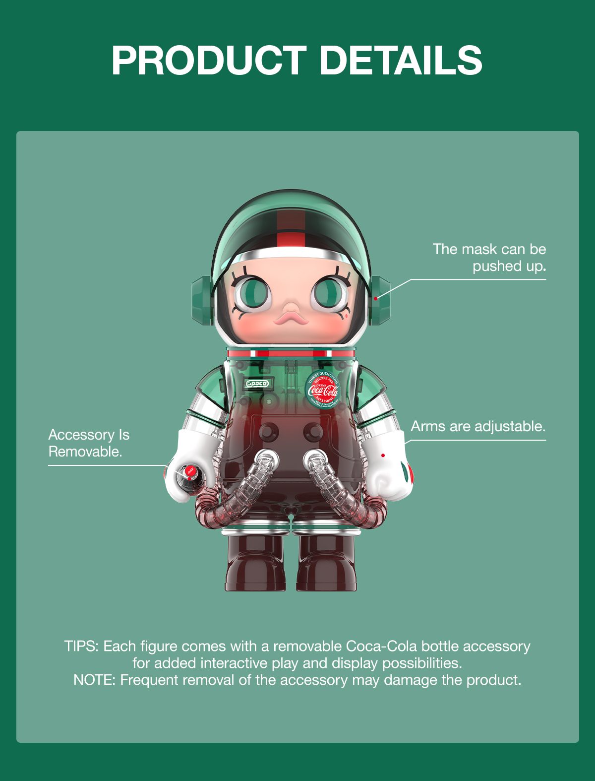 MEGA SPACE MOLLY 400% Iconic Coca-Cola – details
