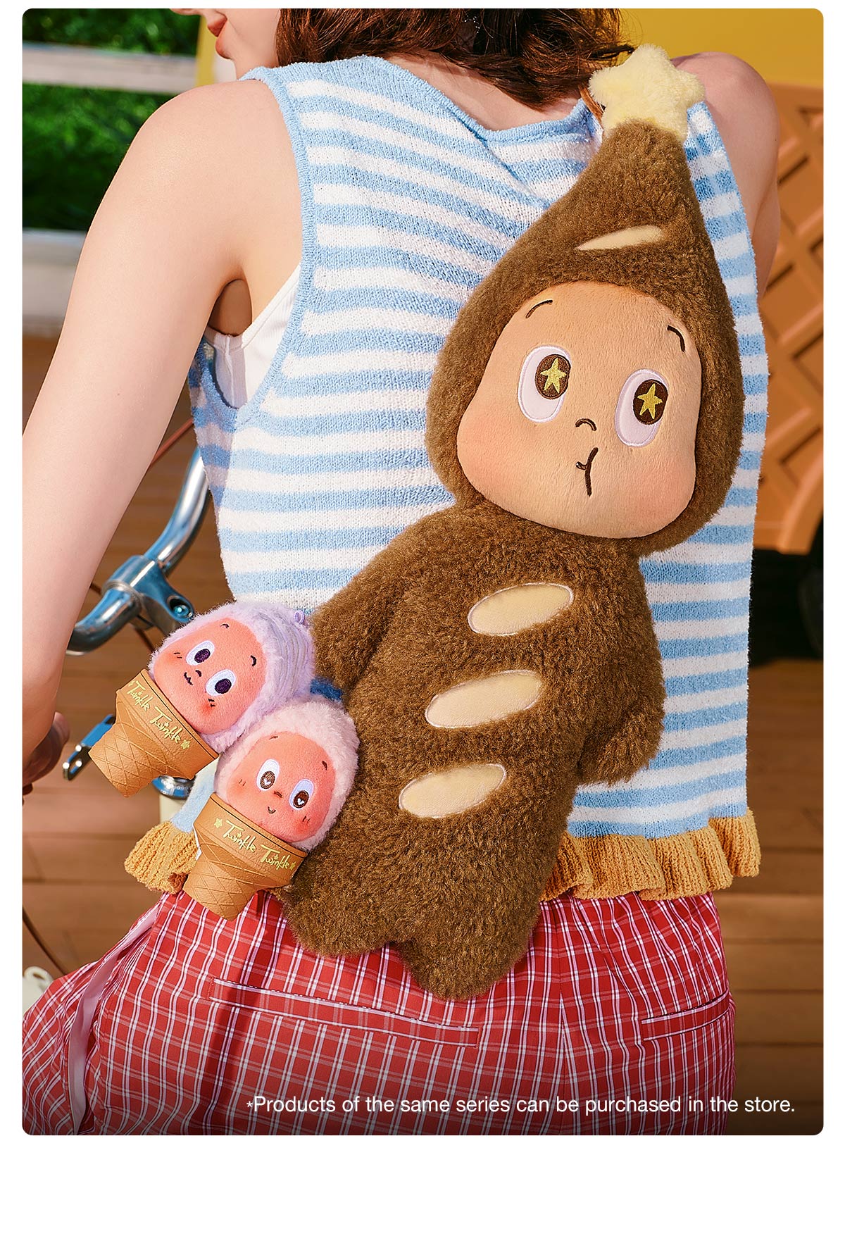 MOON GELATO Series-Plush Baguette Bag – details