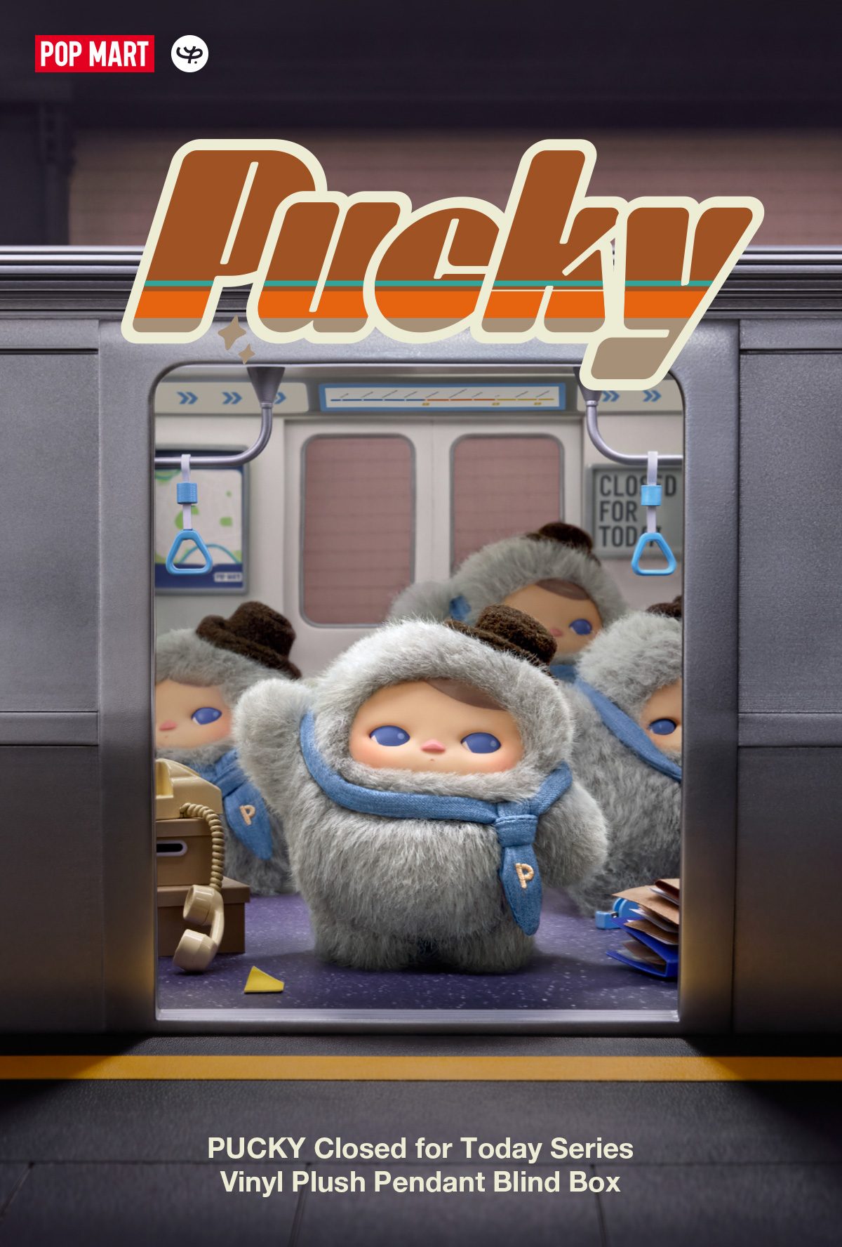Pucky Closed for Today Series-Vinyl Plush Pendant Blind Box β details