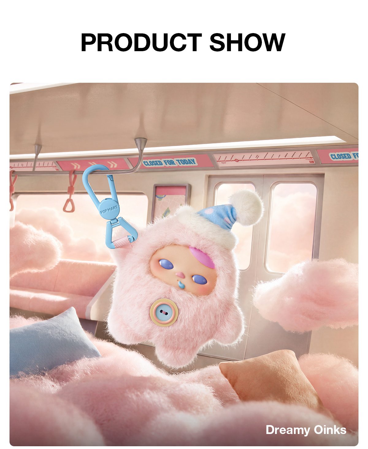 Pucky Closed for Today Series-Vinyl Plush Pendant Blind Box β details
