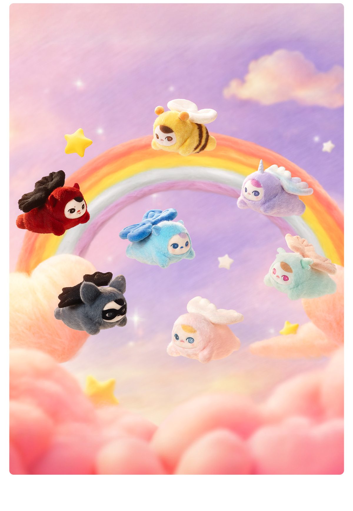 PUCKY FLYING BABIES SERIES - Plush Pendant Blind Box β details
