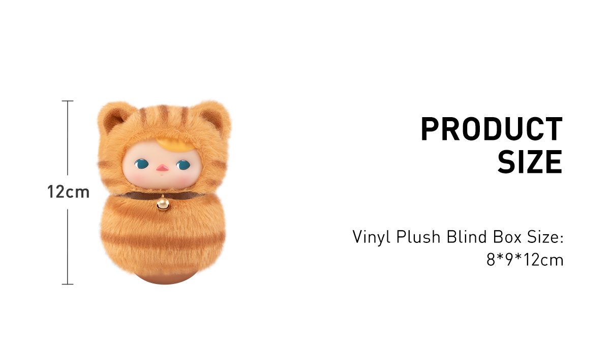 PUCKY Roly-Poly Kitty Series-Vinyl Plush Blind Box – details