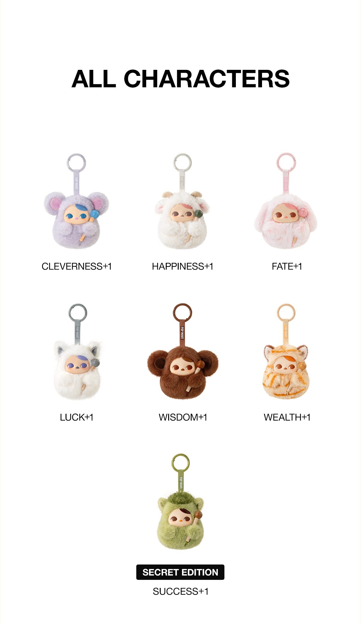 PUCKY Tap Tap Babies Series-Vinyl Plush Pendant Blind Box – details