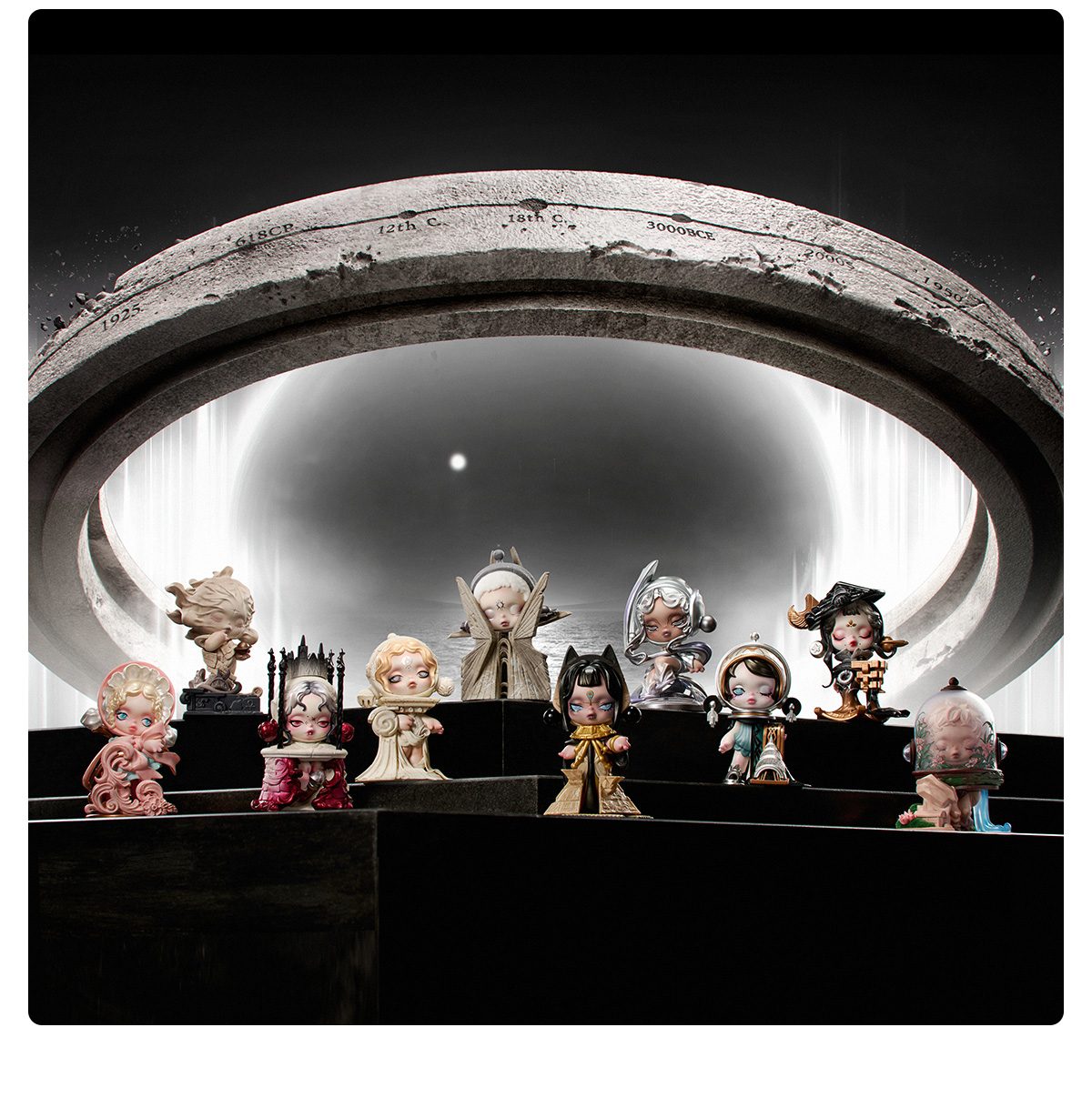 SKULLPANDA WHERE TIME DWELLS Series Figures – details