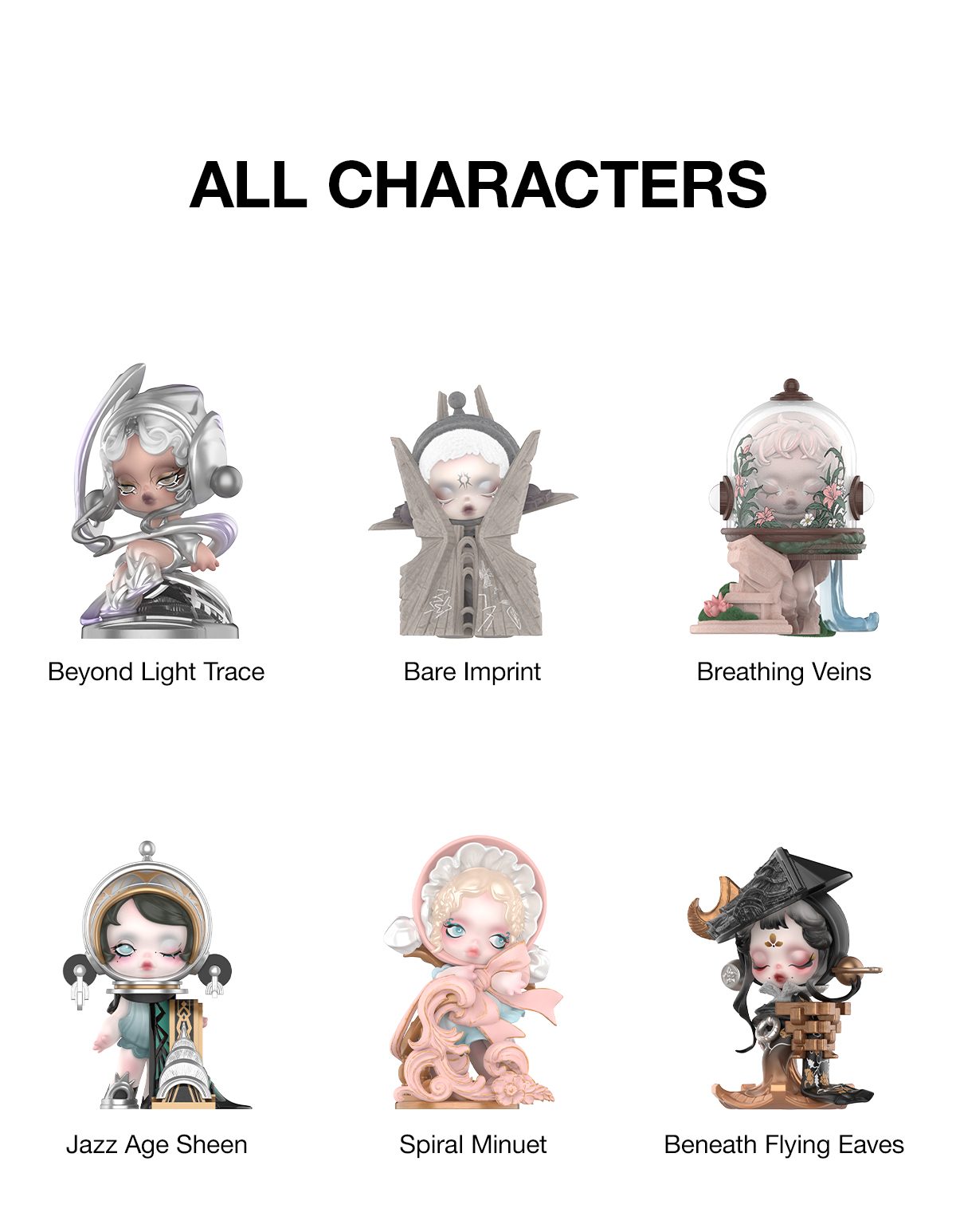 SKULLPANDA WHERE TIME DWELLS Series Figures – details