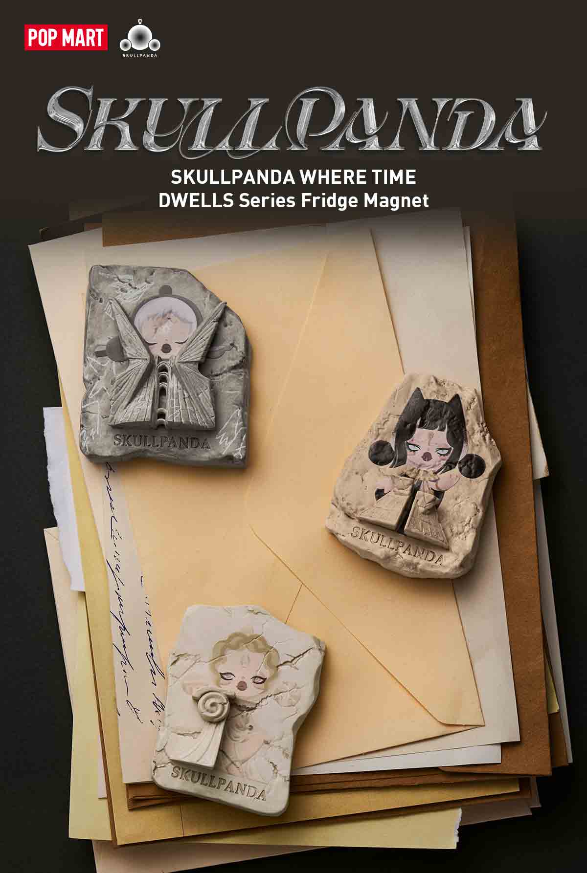 SKULLPANDA WHERE TIME DWELLS Series Fridge Magnet β details
