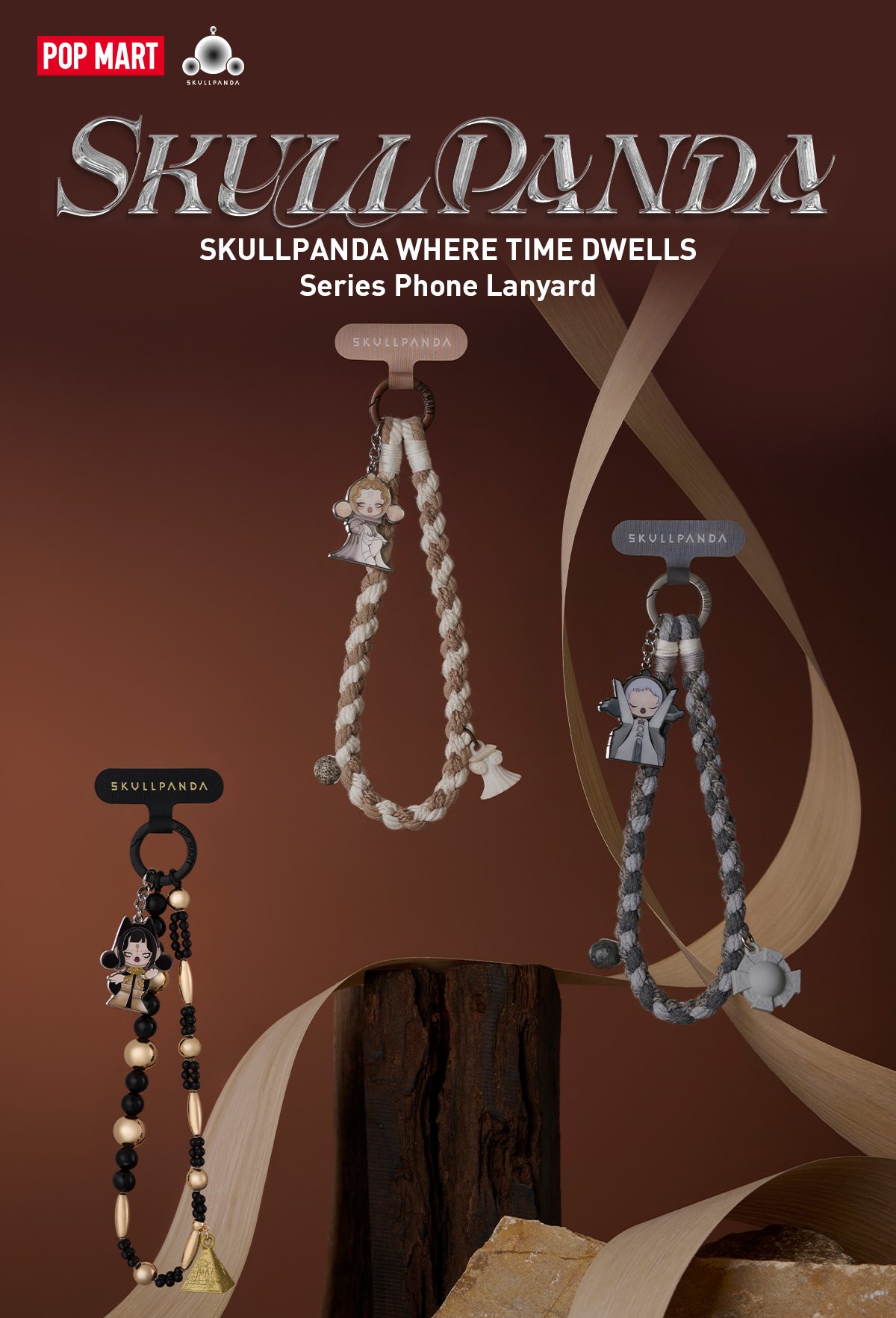 SKULLPANDA WHERE TIME DWELLS Series Phone Lanyard β details