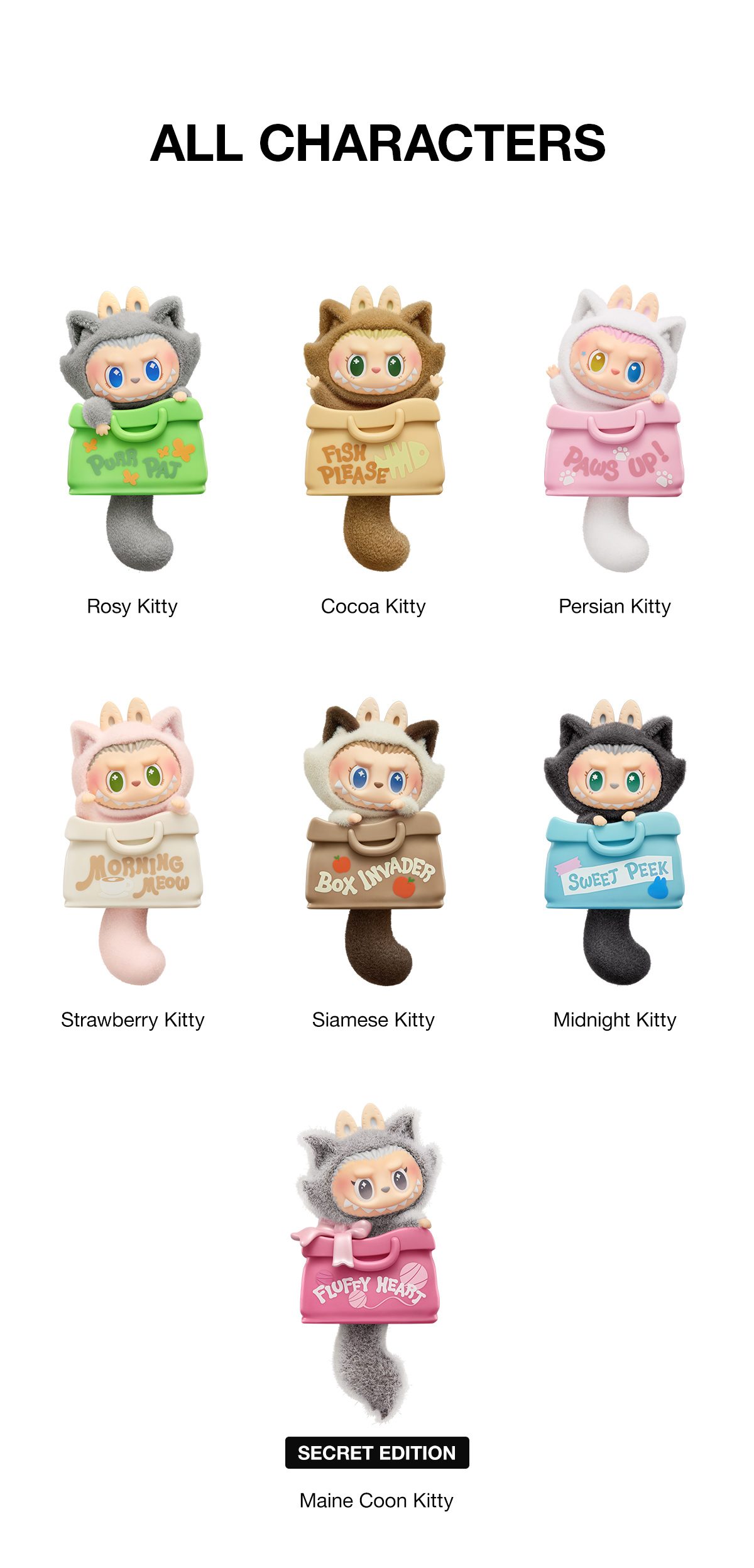 THE MONSTERS CAT MODE ON SERIES - Fridge Magnet Blind Box β details