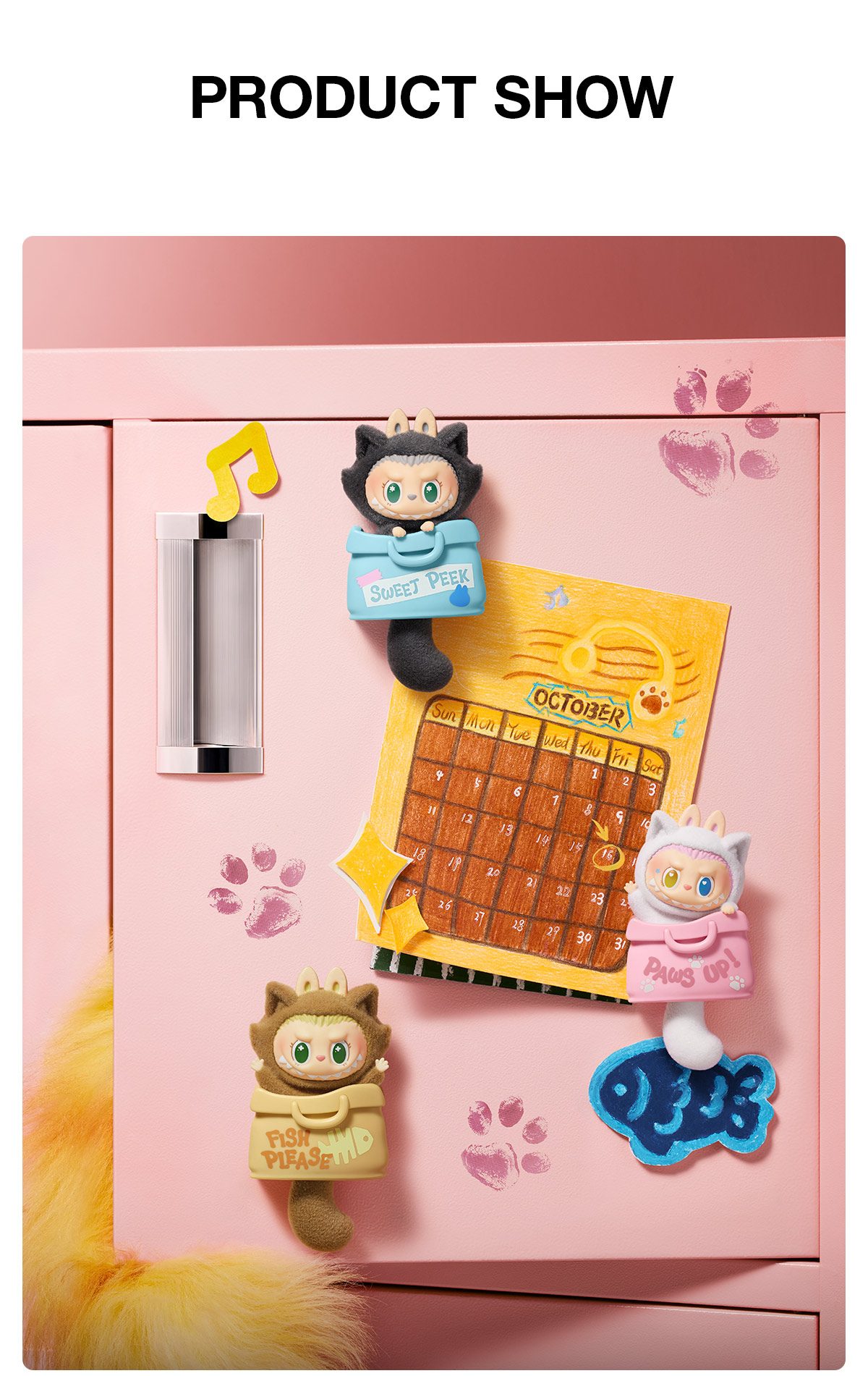 THE MONSTERS CAT MODE ON SERIES - Fridge Magnet Blind Box β details