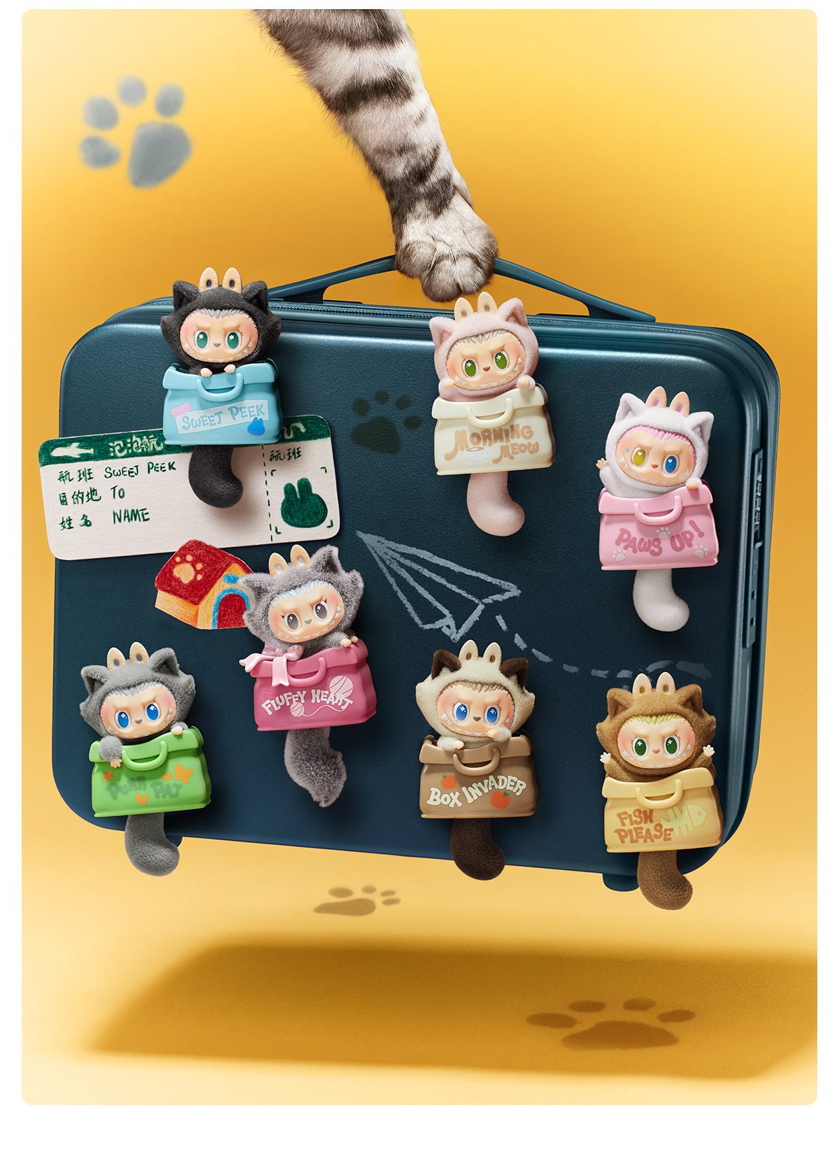THE MONSTERS CAT MODE ON SERIES - Fridge Magnet Blind Box β details