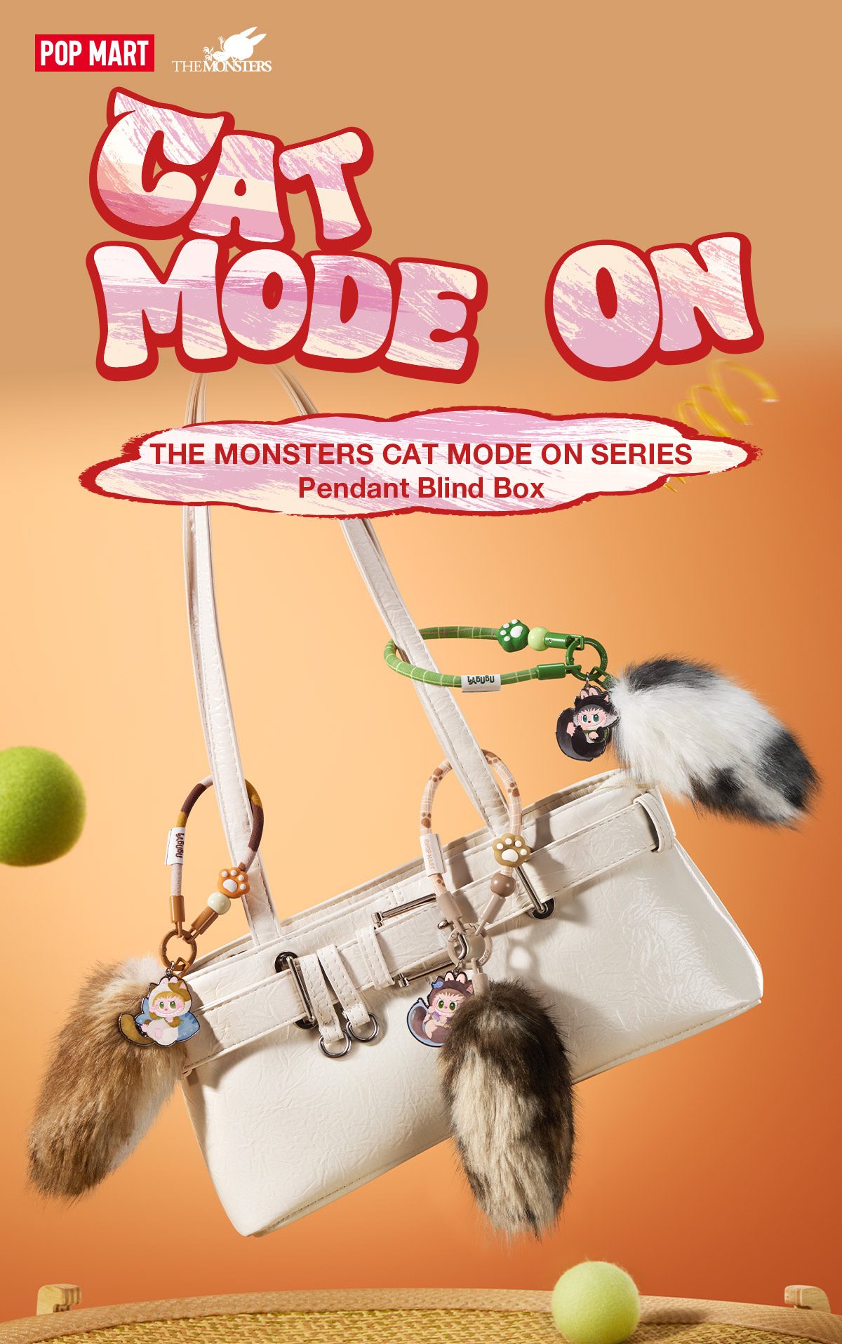 THE MONSTERS CAT MODE ON SERIES - Pendant Blind Box β details