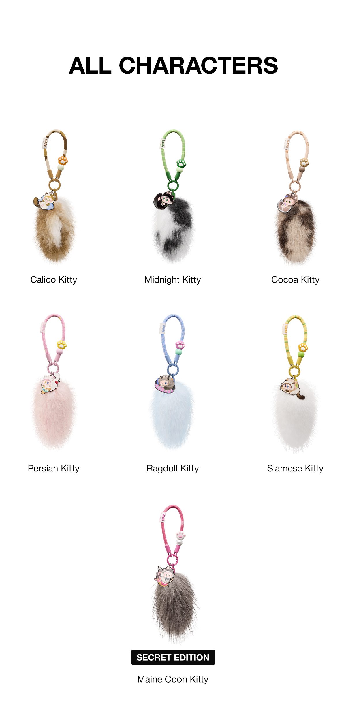 THE MONSTERS CAT MODE ON SERIES - Pendant Blind Box β details