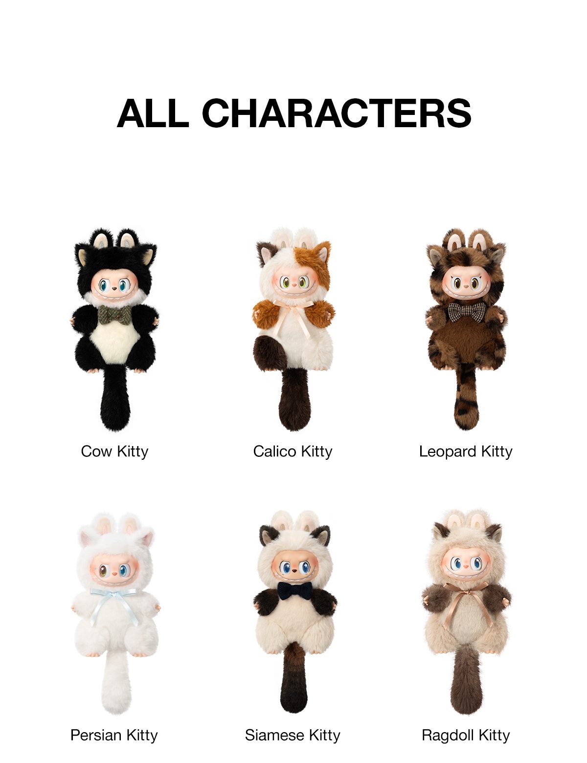 THE MONSTERS CAT MODE ON SERIES - Vinyl Plush Pendant Blind Box – details