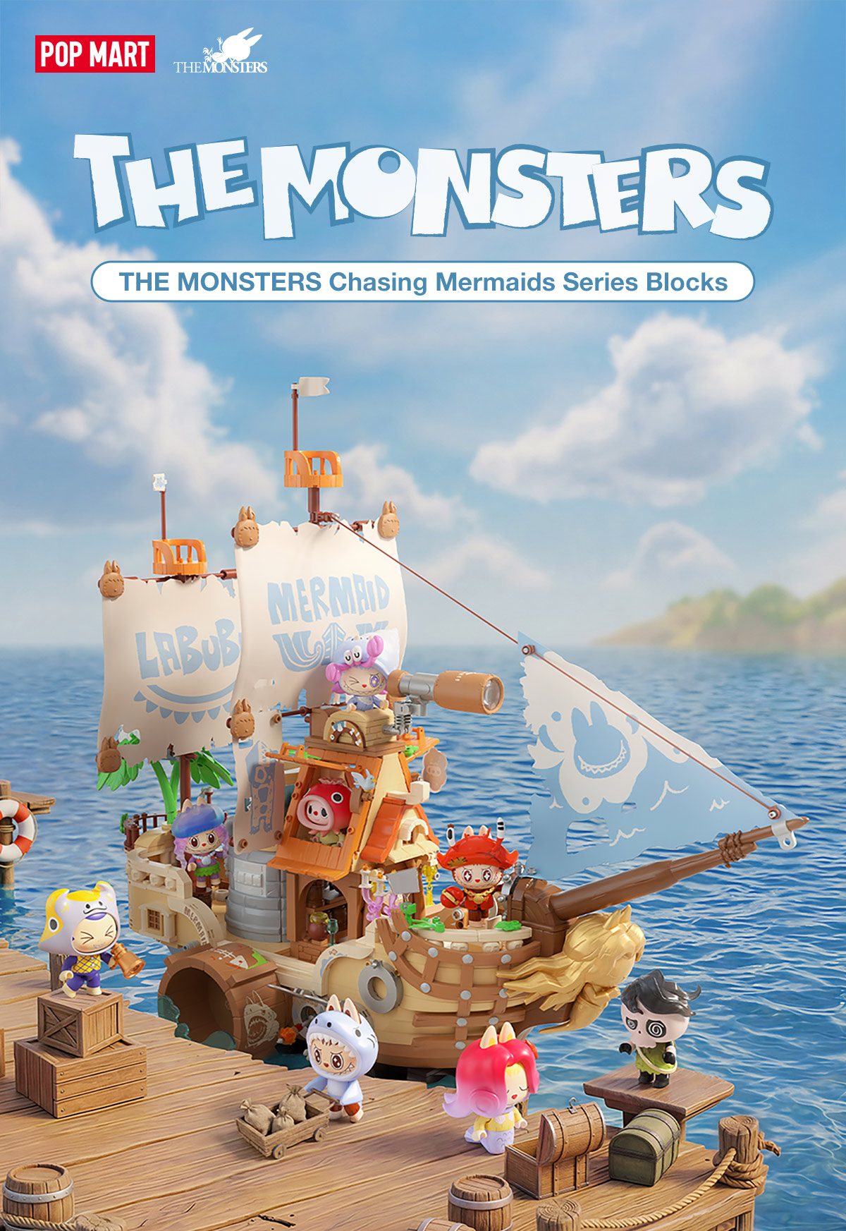 THE MONSTERS Chasing Mermaids Series Blocks – details