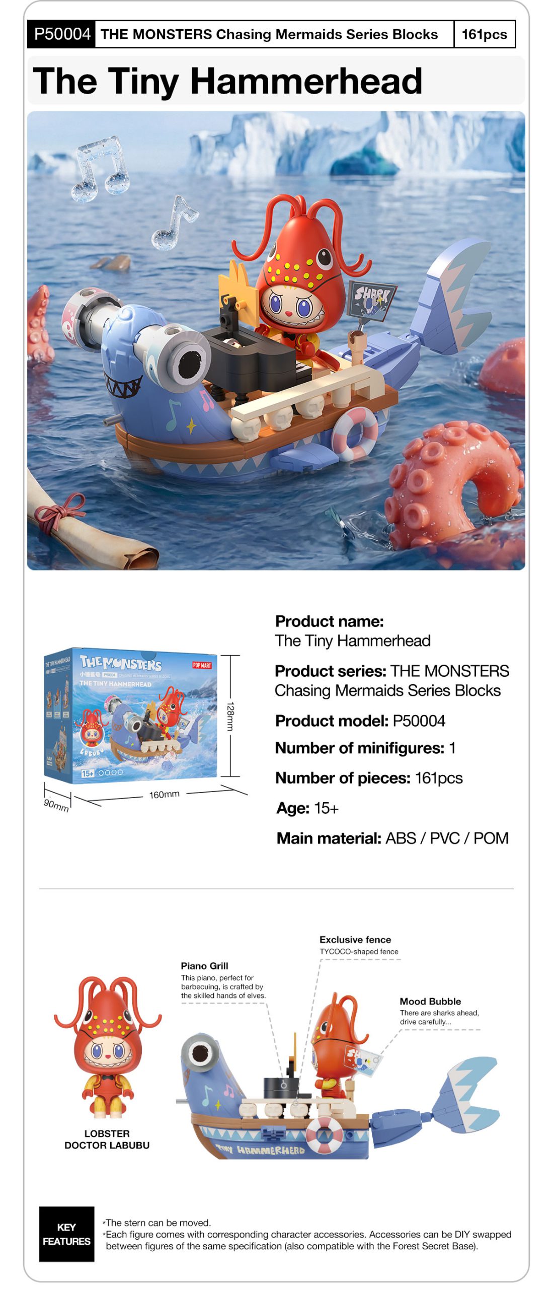 THE MONSTERS Chasing Mermaids Series Blocks – details